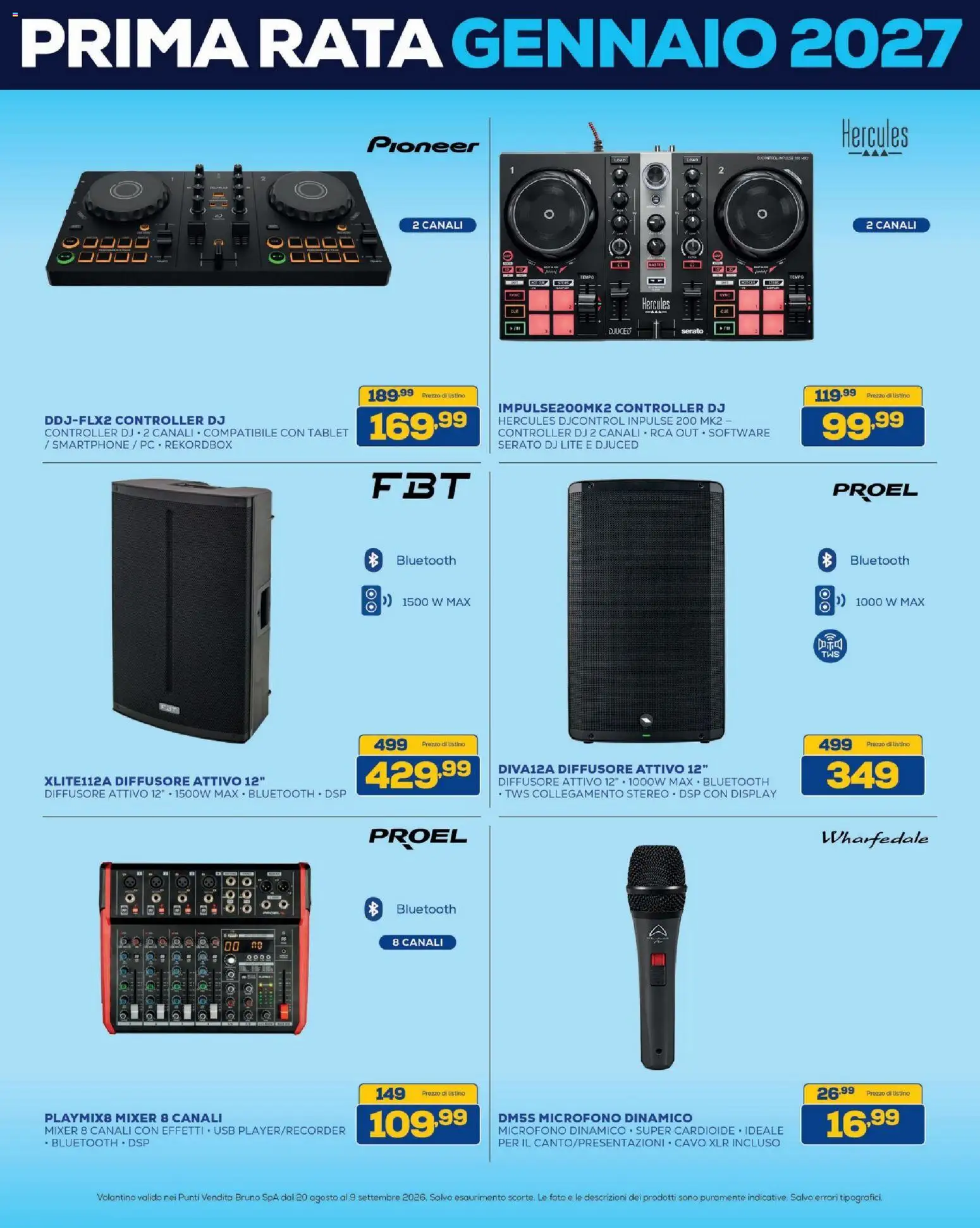 Volantino BRUNO del 20/08/2026 | Pagina: 41 | Prodotti: PC, Cavo, USB, Mixer