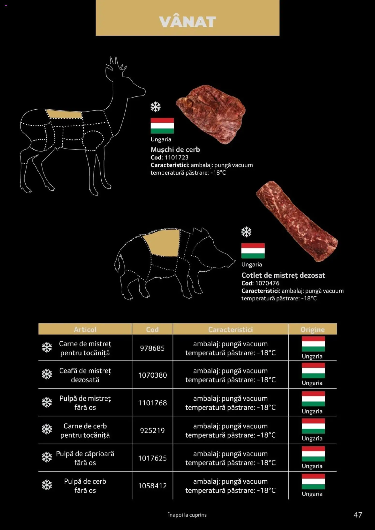 Noul catalog Selgros – valabil de la 25.03.2026 | Pagină: 47 | Produse: Pungă, Cotlet, Mușchi
