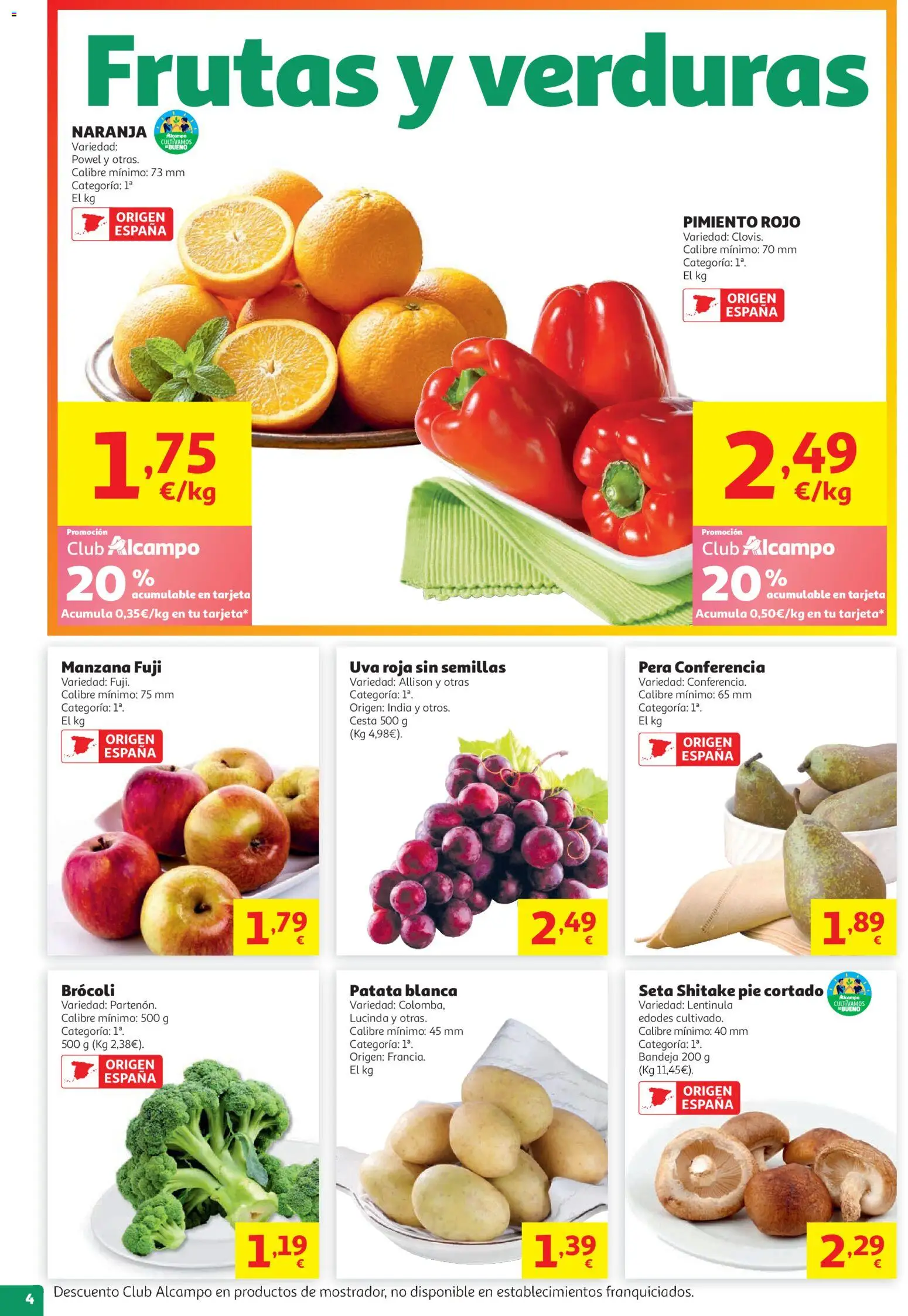 Alcampo HP Catalan │ válido desde el 05.05.2026 | Página: 4 | Productos: Κάδος απορρυμάτων, Manzana, Bandeja, Cesta