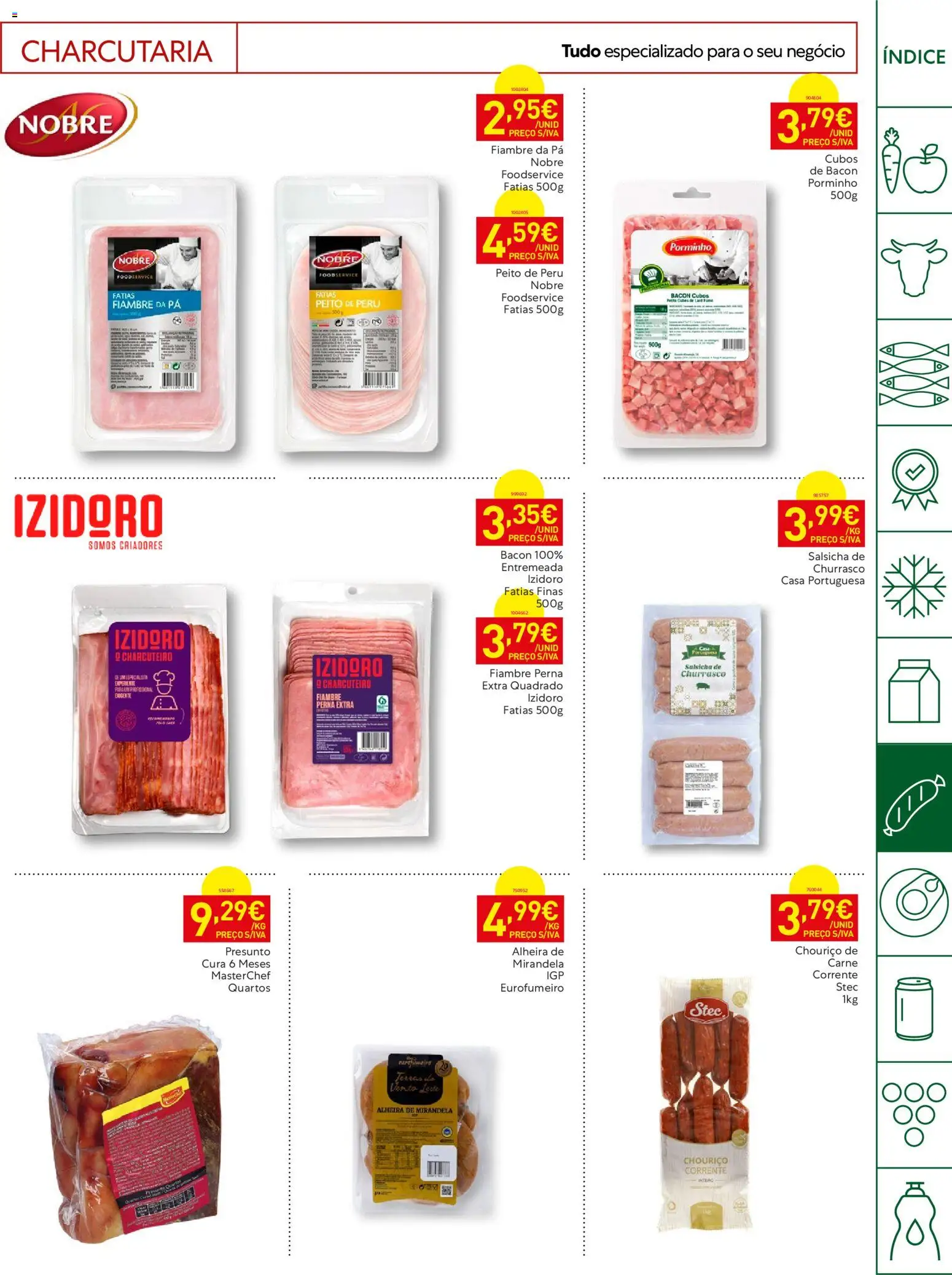 Recheio Horeca │ válido de 04/08/2026 | Página: 17 | Produtos: Peru, Salsicha, Pá, Alheira