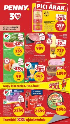 Penny aktuális akciós újság - amely érvényes a következő dátumtól: 2026.07.16.