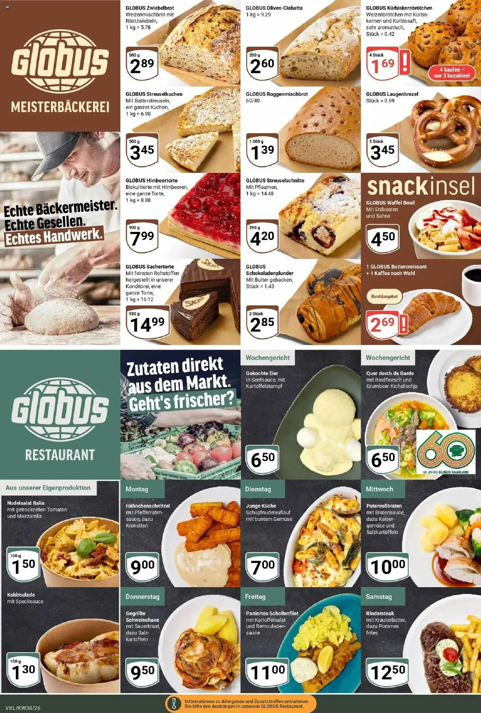 Globus Prospekt Völklingen (ab 14.09.2026) » Angebote online | Seite: 11 | Produkte: Kaffee, Küche, Salz, Sahne