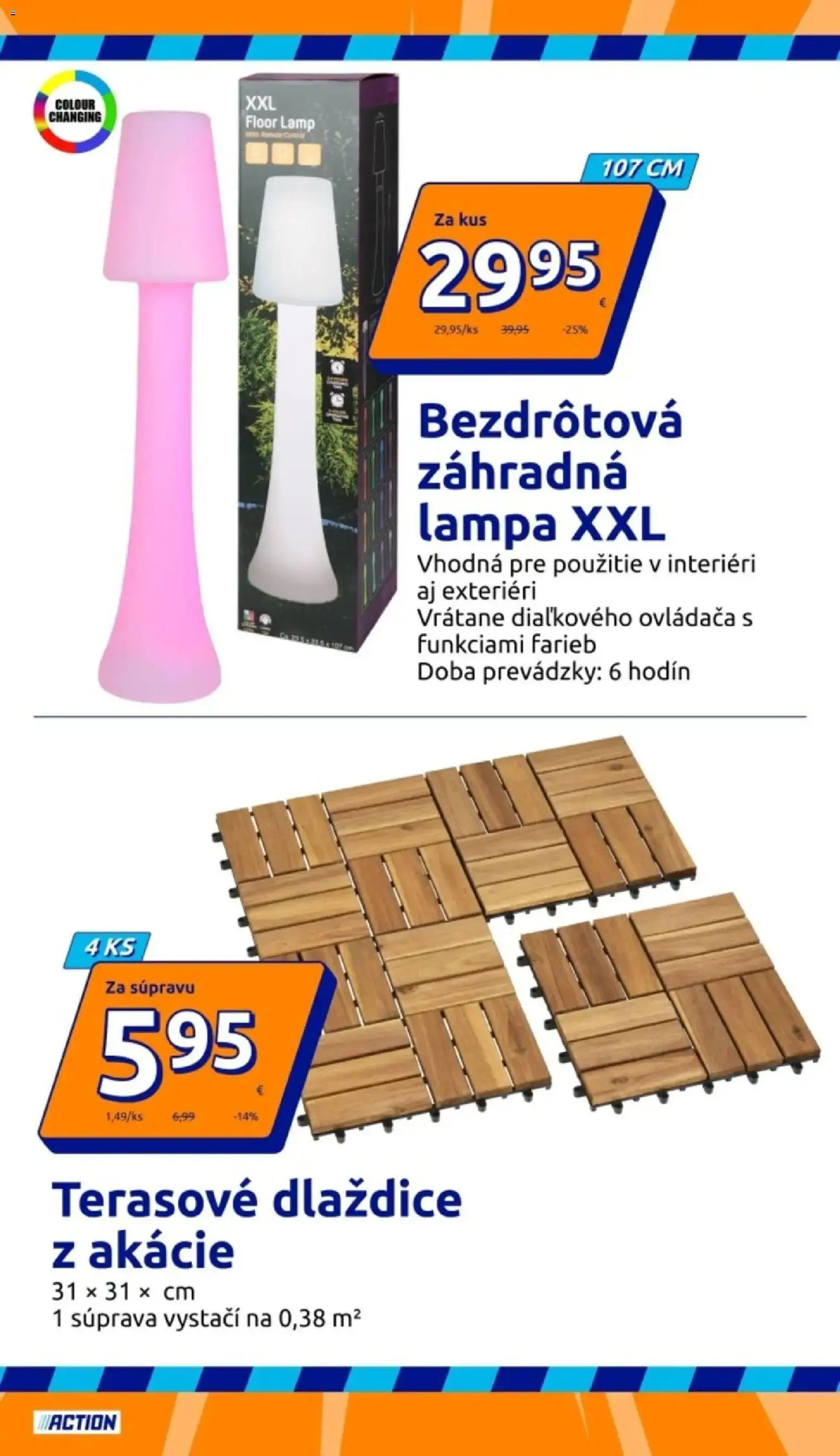 Nové Action akcie – leták je platný od 20.05.2026 | Strana: 7 | Produkty: Lampa
