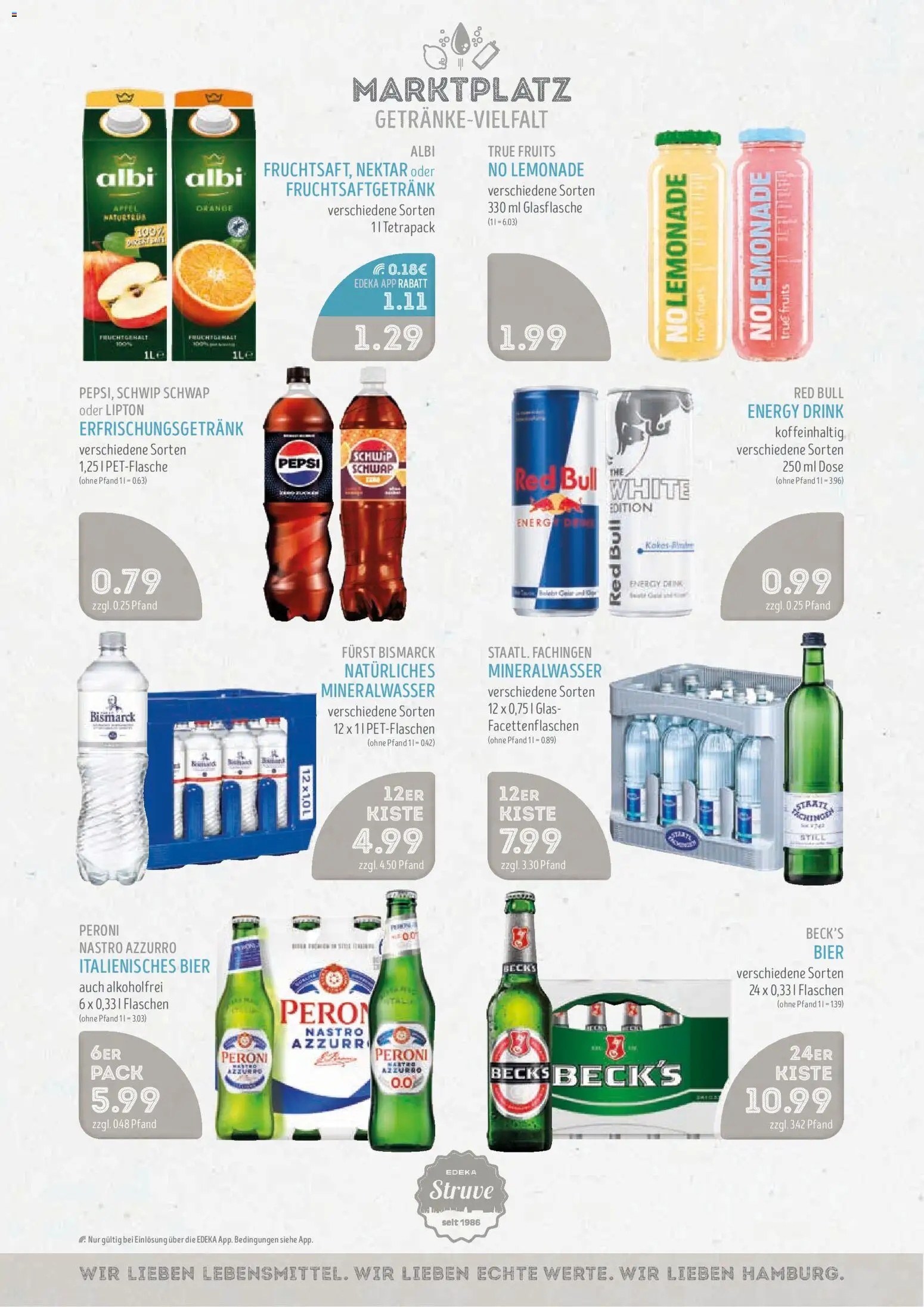 Edeka Struve Prospekt – gültig ab 31.08.2026 | Seite: 12 | Produkte: Energy, Äpfel, Schwip schwap, Mineralwasser