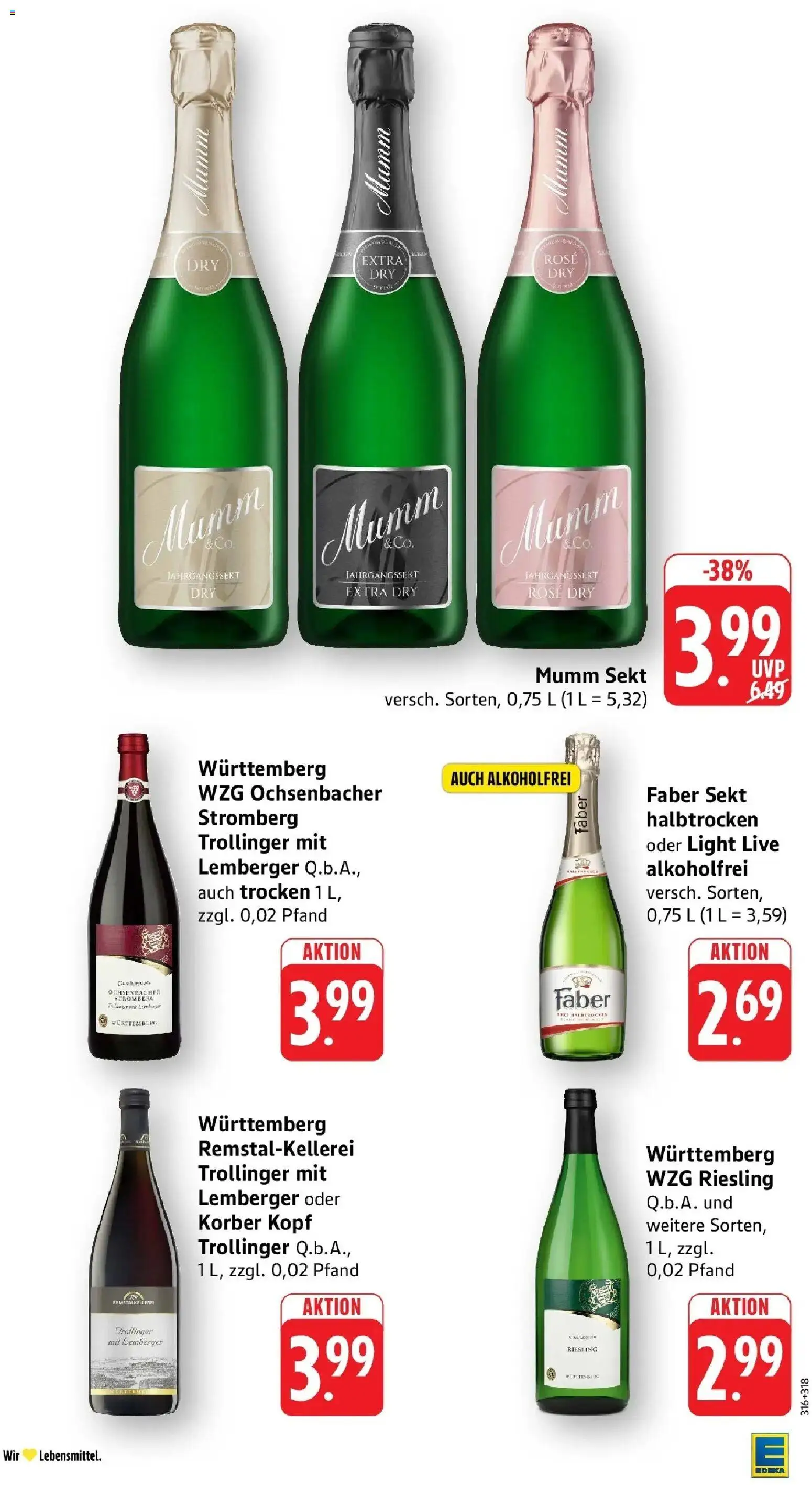 Edeka Prospekt Balingen – gültig ab 27.07.2026 | Seite: 32 | Produkte: Mumm sekt, Sekt