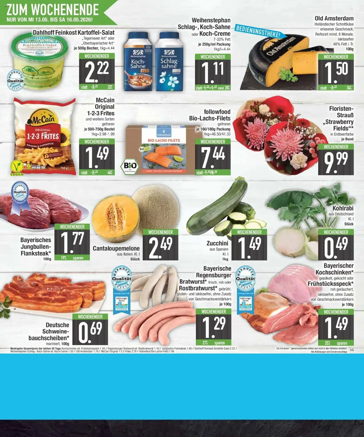 Edeka prospekt München	 – gültig ab 10.05.2026 | Seite: 20 | Produkte: Bratwurst, McCain, Steak, Sahne