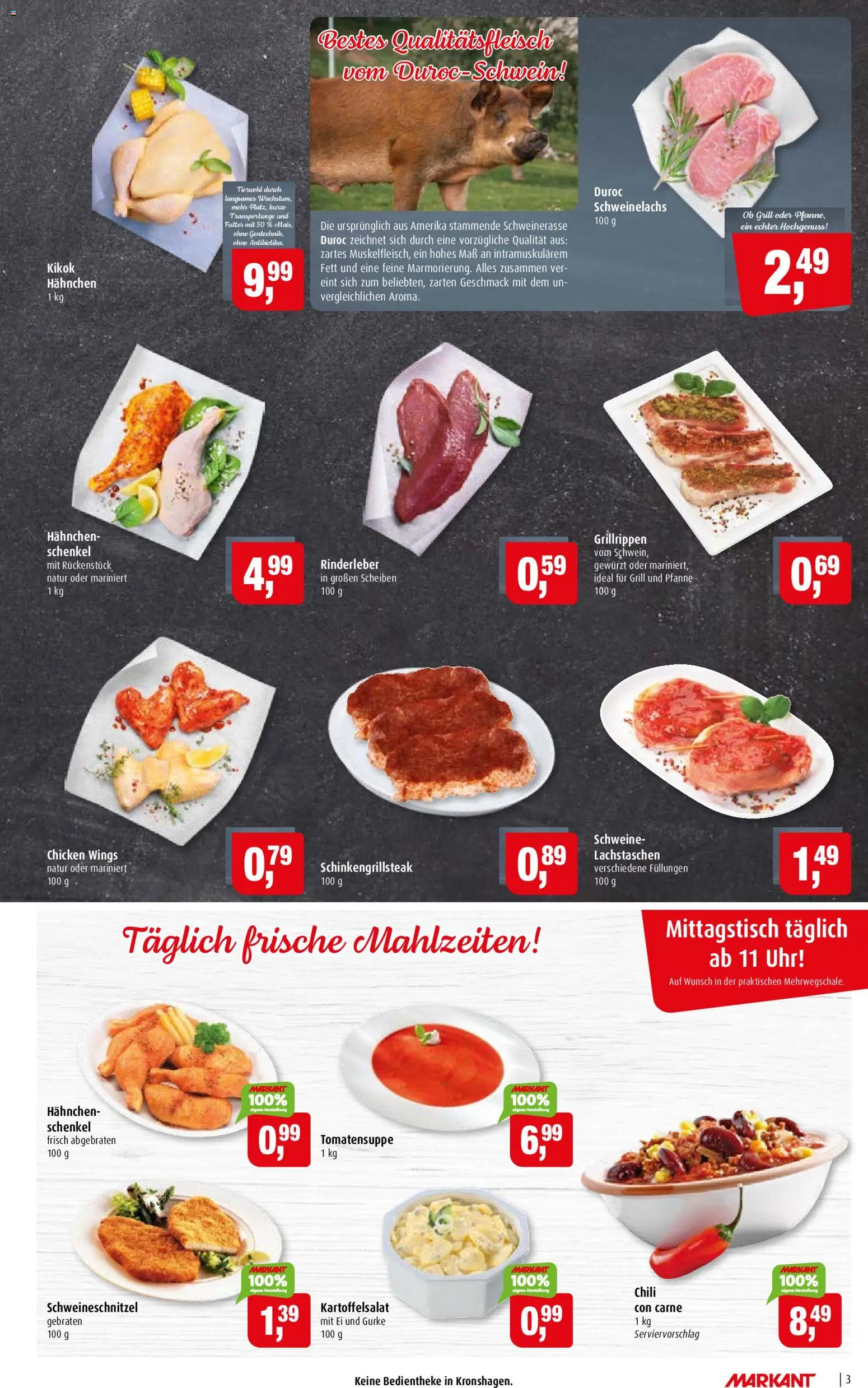 Markant Prospekt 	 – gültig ab 26.05.2026 | Seite: 3 | Produkte: Grill, Hahnchen, Chili, Uhr