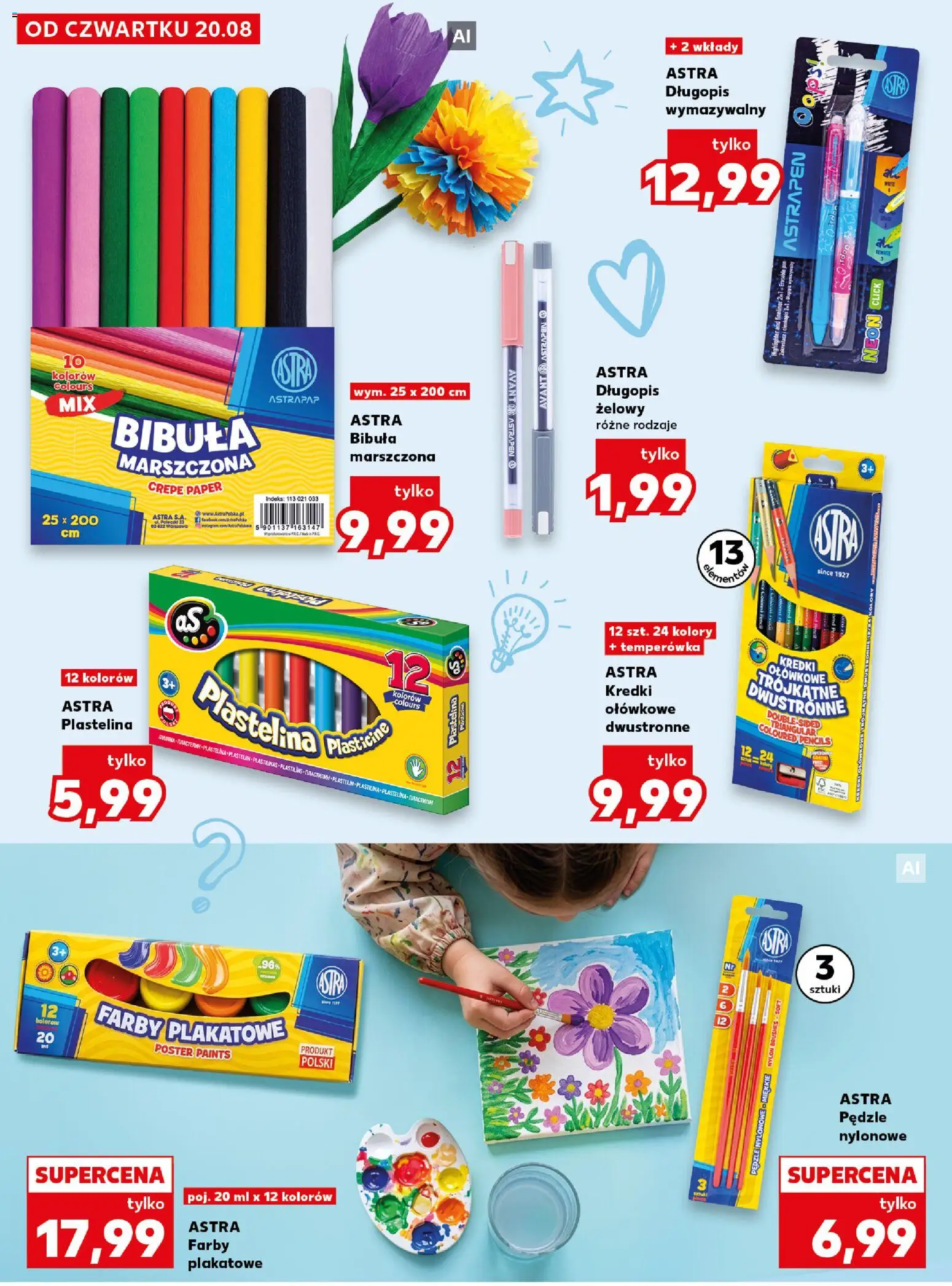 Kaufland Polsko leták - Nowy rok szkolny od 20.08.2026 | Strana: 10 | Produkty: Plastelína