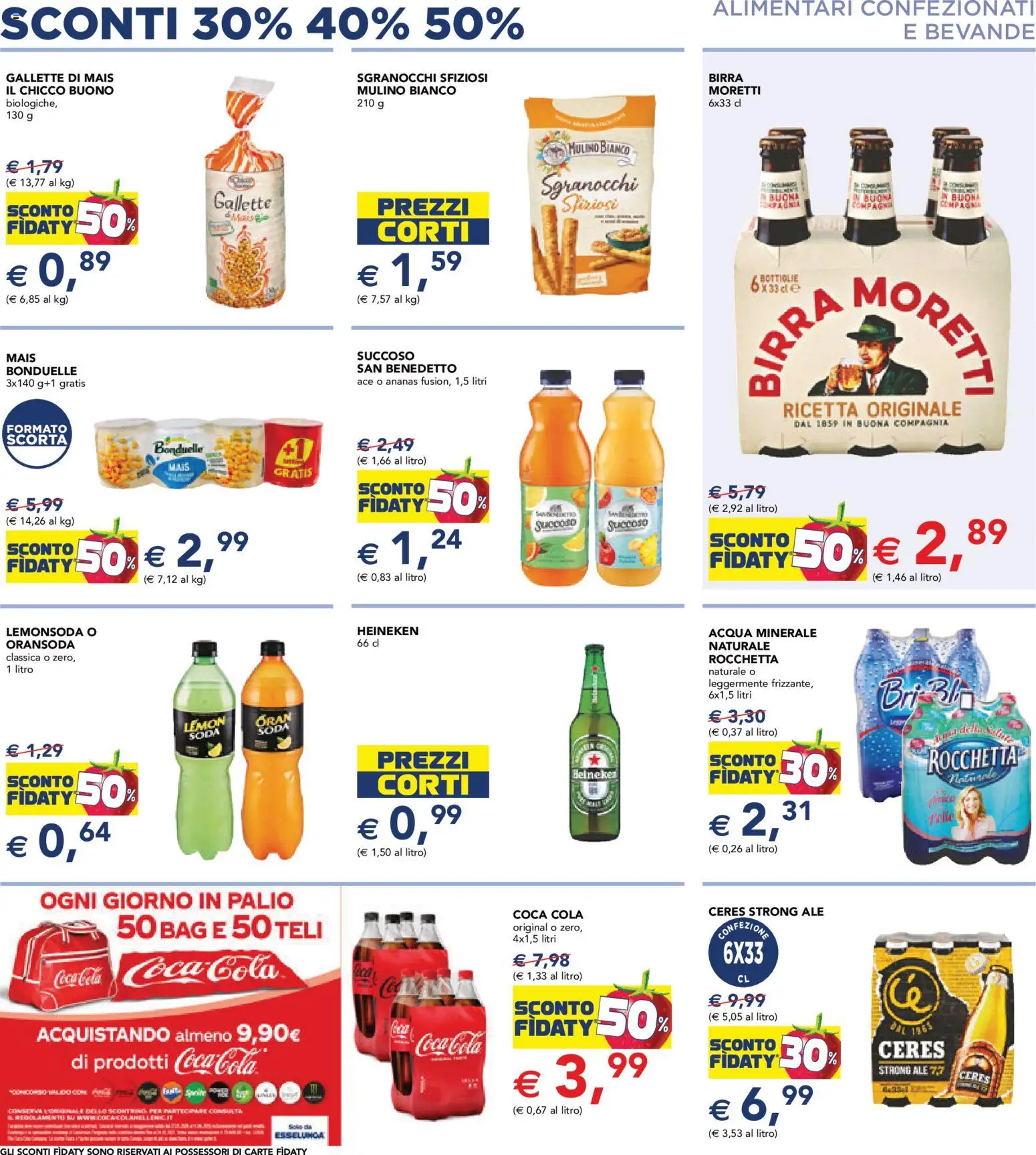 Volantino Esselunga S del 28.05.2026 | Pagina: 6 | Prodotti: Ananas, Mais, Acqua minerale, Coca Cola