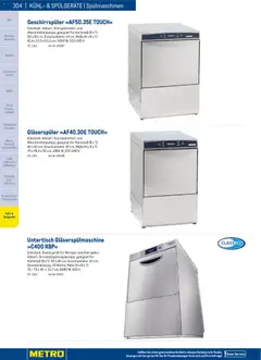 Metro angebote Gastro Non-Food Katalog ab 01.01.2026 gültig | Seite: 304 | Produkte: Eis, Geschirrspüler