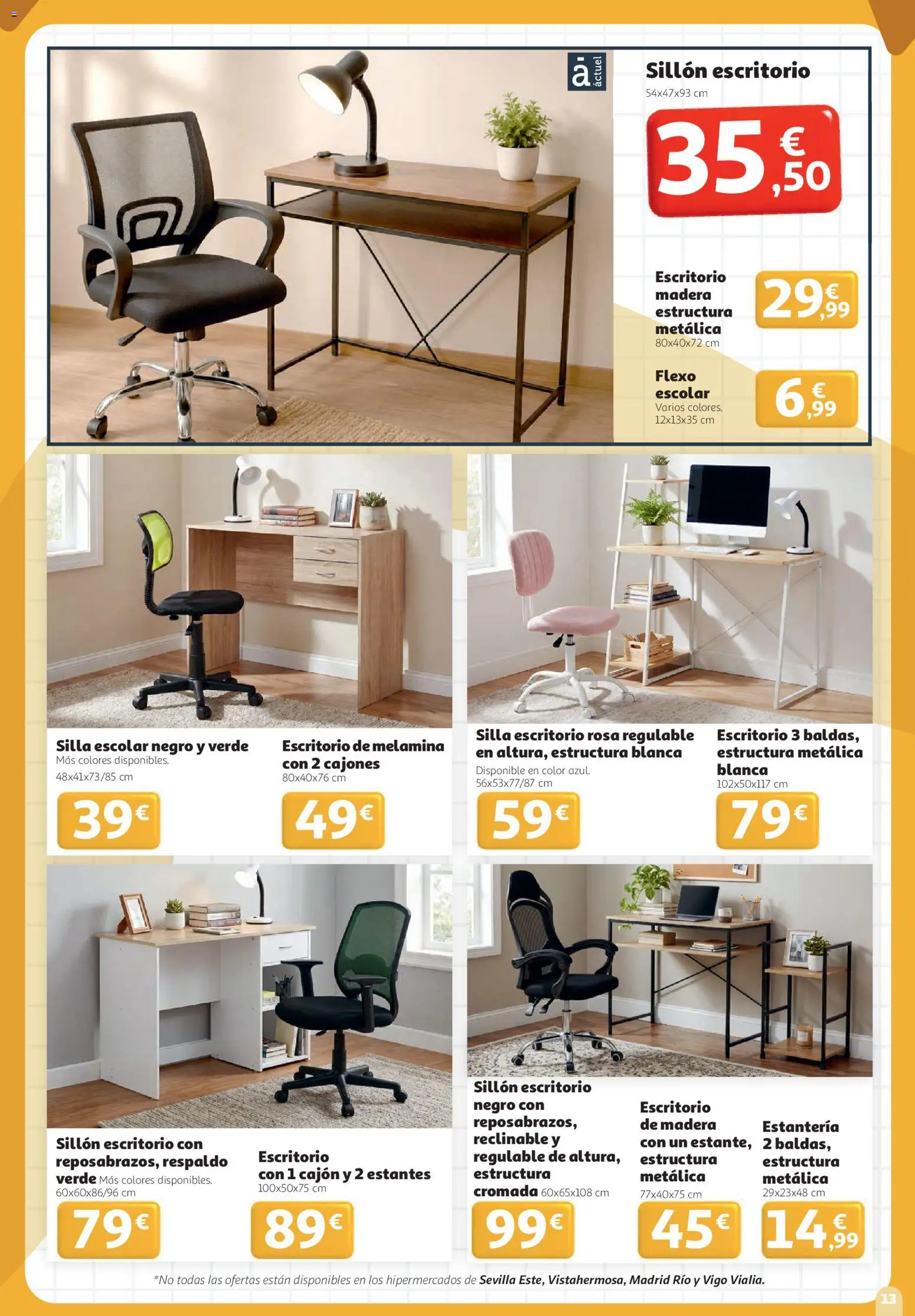 Alcampo - HG Nacional │ válido desde el 27/08/2026 | Página: 13 | Productos: Estantería, Sillón, Silla