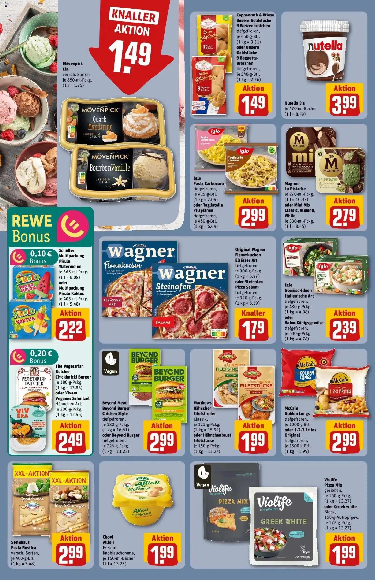 Rewe Prospekt Recklinghausen – gültig ab 17.05.2026 | Seite: 12 | Produkte: Gemüse, Salami, Eis, Hahnchenbrust