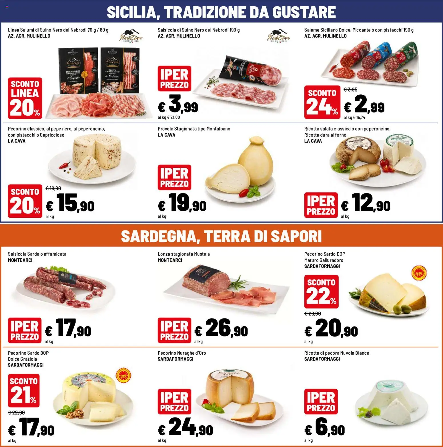 Volantino Iper del 19/08/2026 | Pagina: 41 | Prodotti: Salame, Salsiccia, Ricotta, Pistacchi