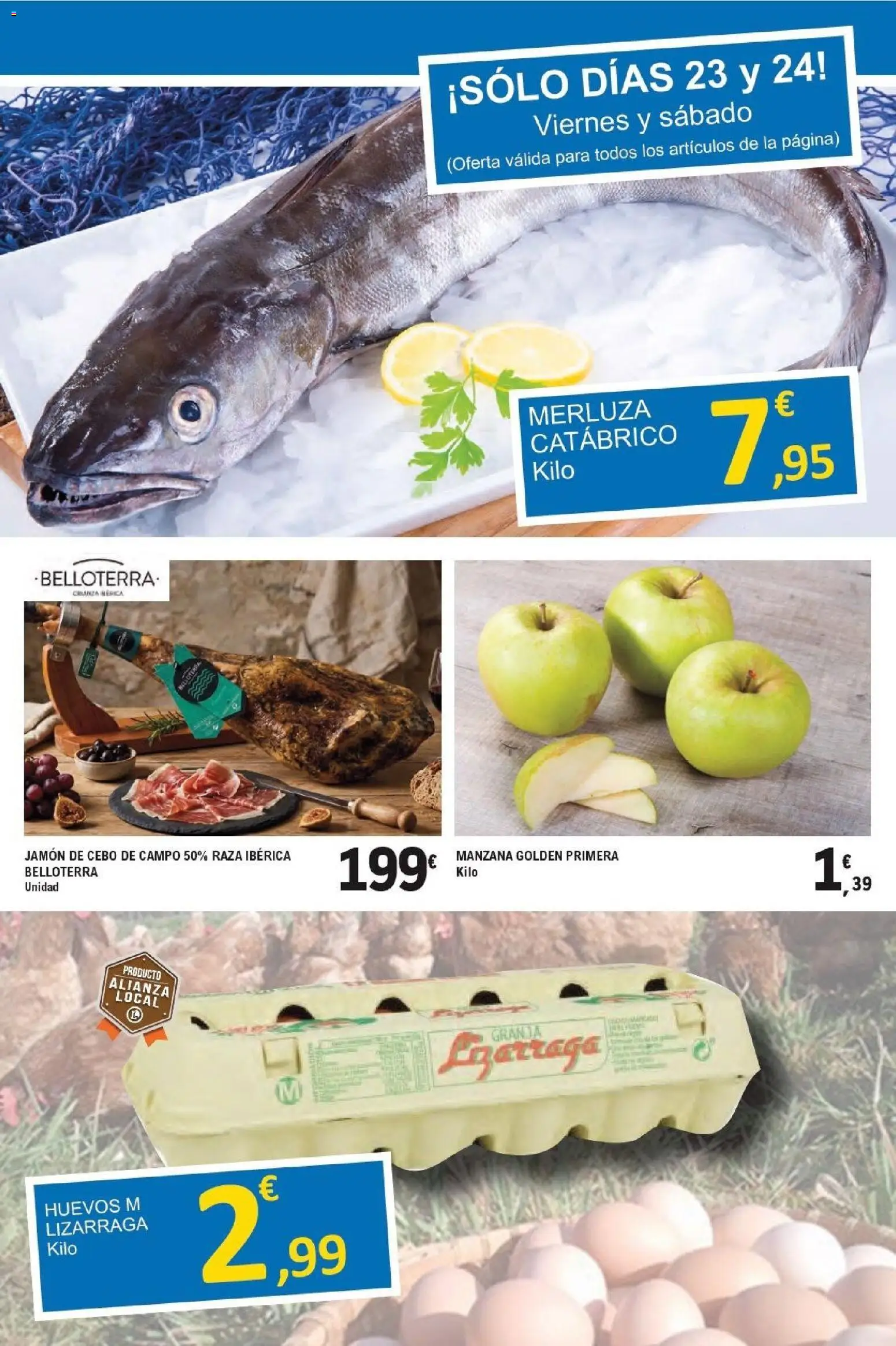 E.Leclerc - Alianza Locales │ válido desde el 21/10/2026 | Página: 15 | Productos: Huevos, Jamón, Manzana, Huevos M