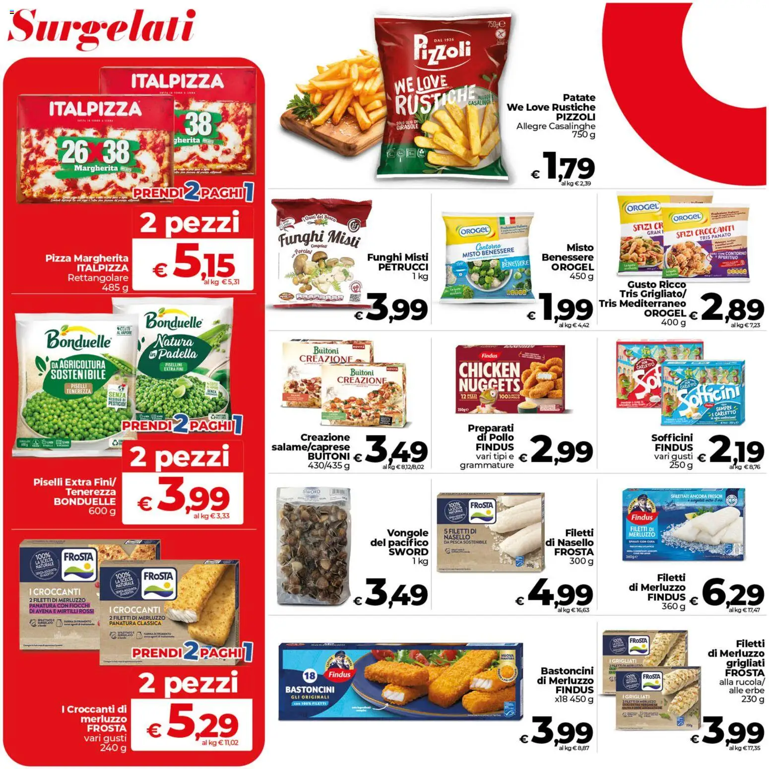 Volantino COOP del 09.06.2026 | Pagina: 14 | Prodotti: Pizza, Nuggets, Pesca, Mirtilli