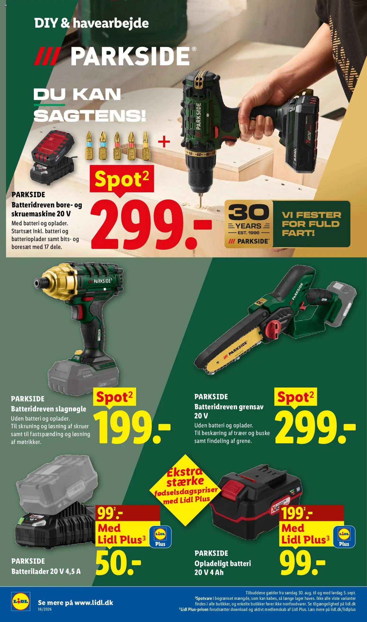 Lidl tilbudsavis – gyldig fra 30/08/2026 | Side: 22 | Produkter: Søm, Batteri