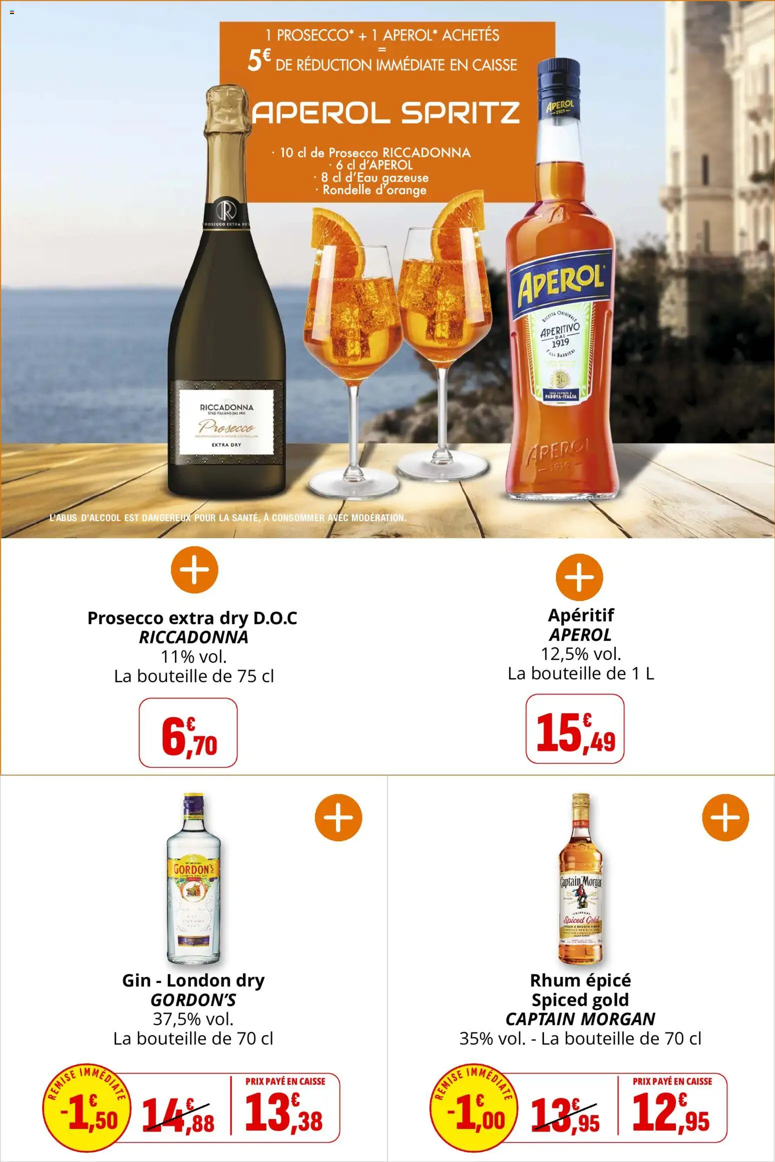 {H1} | Page: 39 | Produits: Apéritif, Aperol, Prosecco, Gin