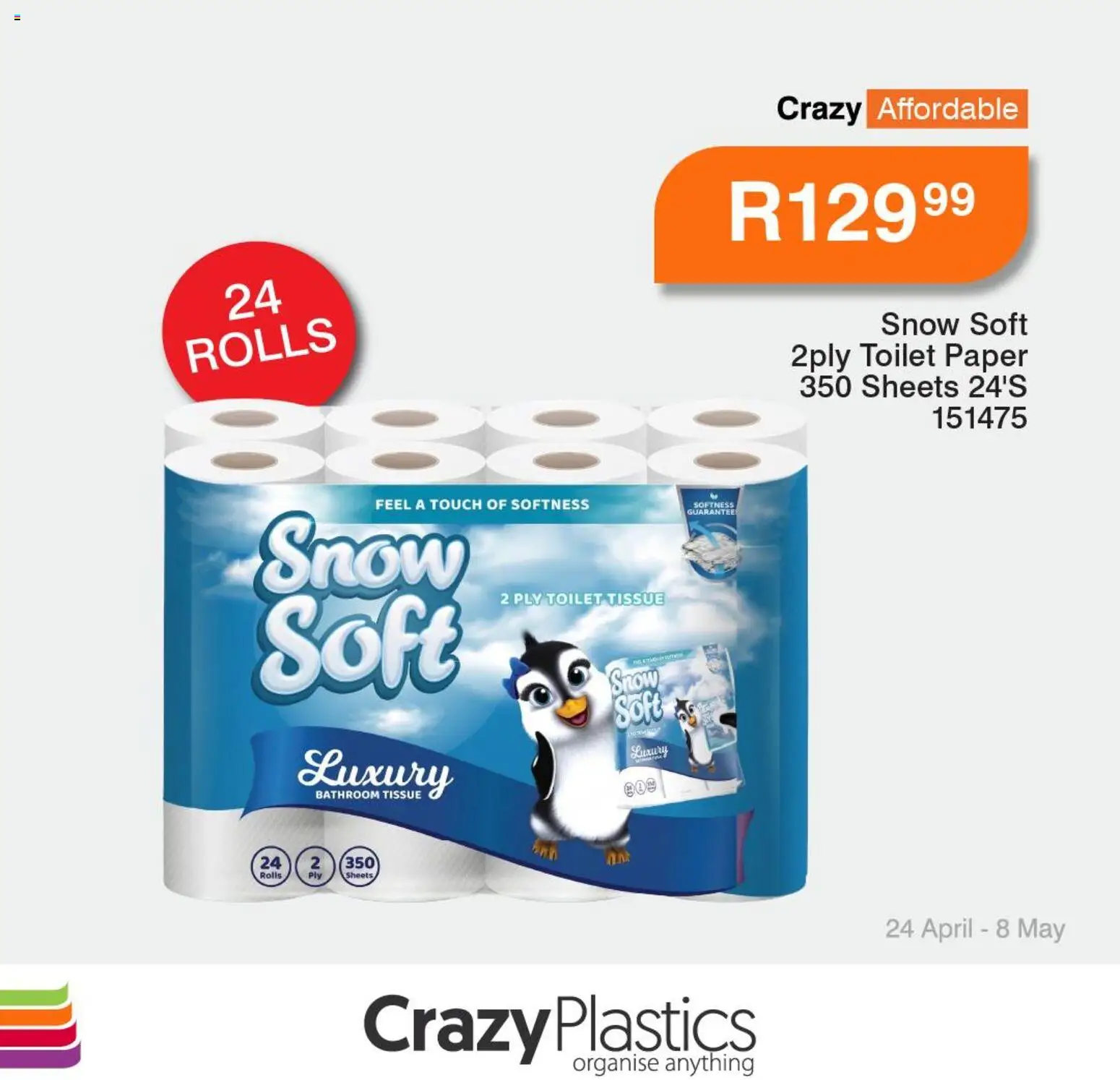 New Crazy Plastics catalogue – valid from 02.05.2026 | Page: 3 | Products: Toilet, Paper, Toilet paper