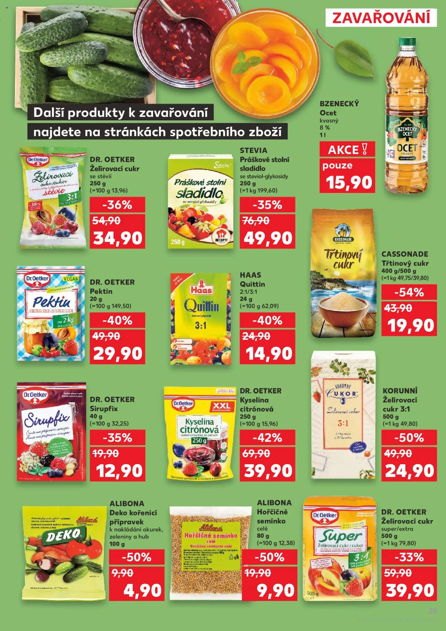 Kaufland leták - Liberec od 03.06.2026 | Strana: 29 | Produkty: Vegan, Ocet, Třtinový cukr, Cukr