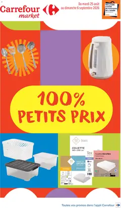 Carrefour Market - Prévisualisation de Carrefour Market 100% petits prix valide à partir de 25/08/2026