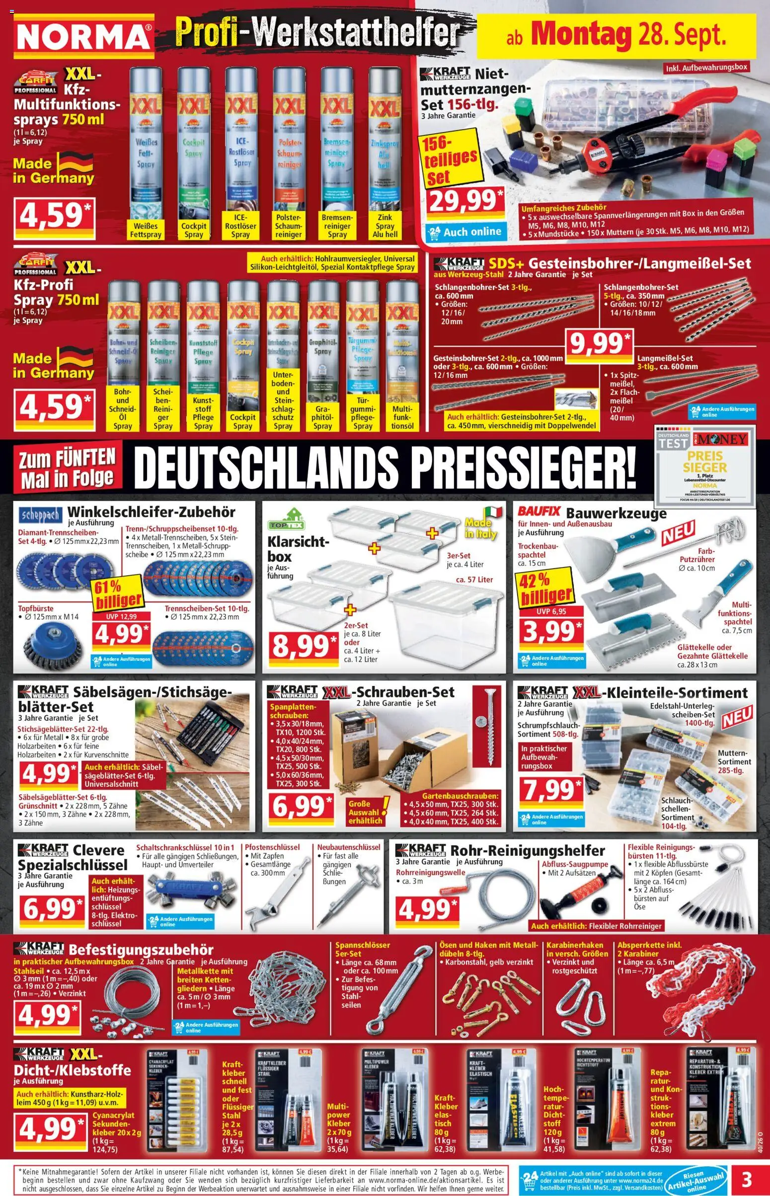 Norma Prospekt – gültig ab 28.09.2026 | Seite: 3