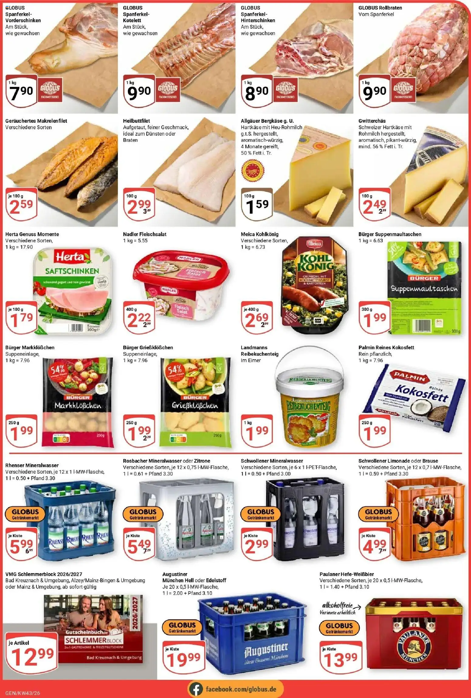 Globus Prospekt Gensingen (ab 19.10.2026) » Angebote online | Seite: 5 | Produkte: Bad, Limonade, Mineralwasser, Zitrone