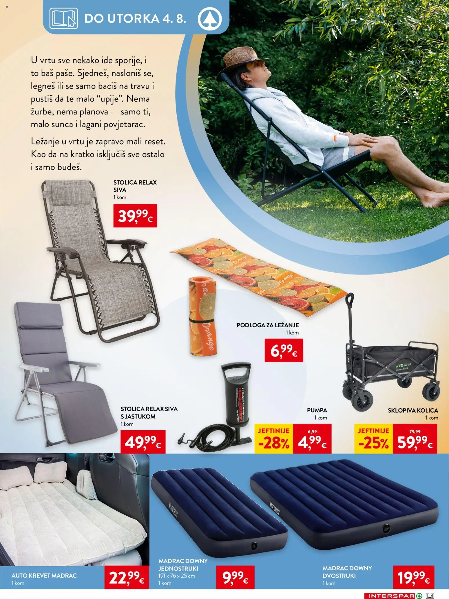 Interspar katalog | vrijedi od 27.05.2026 | Stranica: 13 | Proizvodi: Krevet, Madrac, Stolica, Kolica