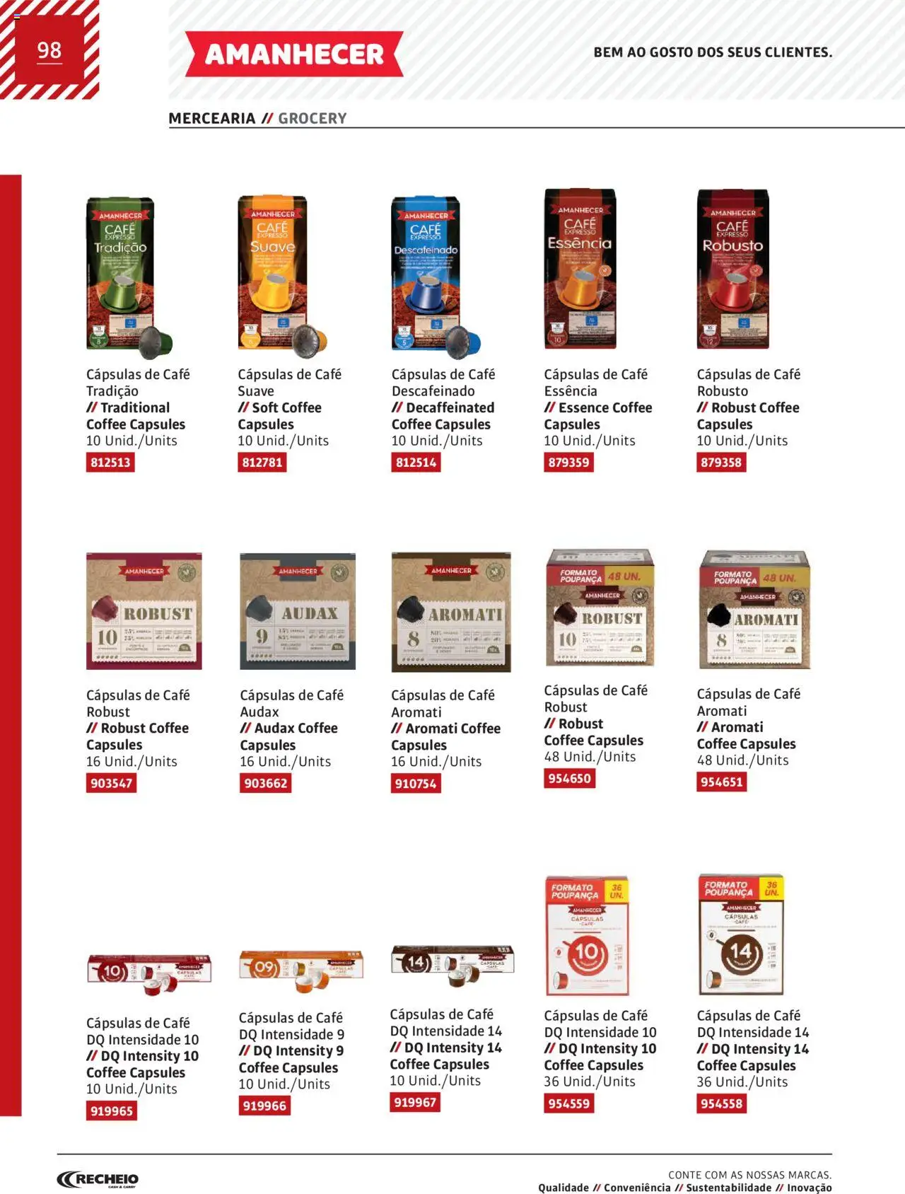 Recheio AS NOSSAS MARCAS │ válido de 19/12/2023 | Página: 98 | Produtos: Café