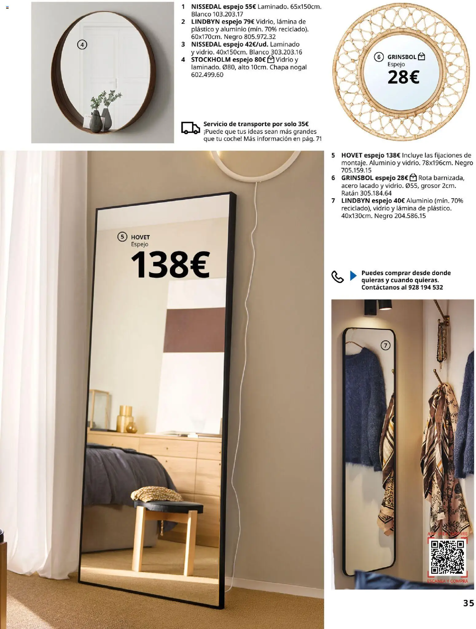 IKEA - Accesorios y decoración │ válido desde el 01/09/2026 | Página: 35 | Productos: Espejo