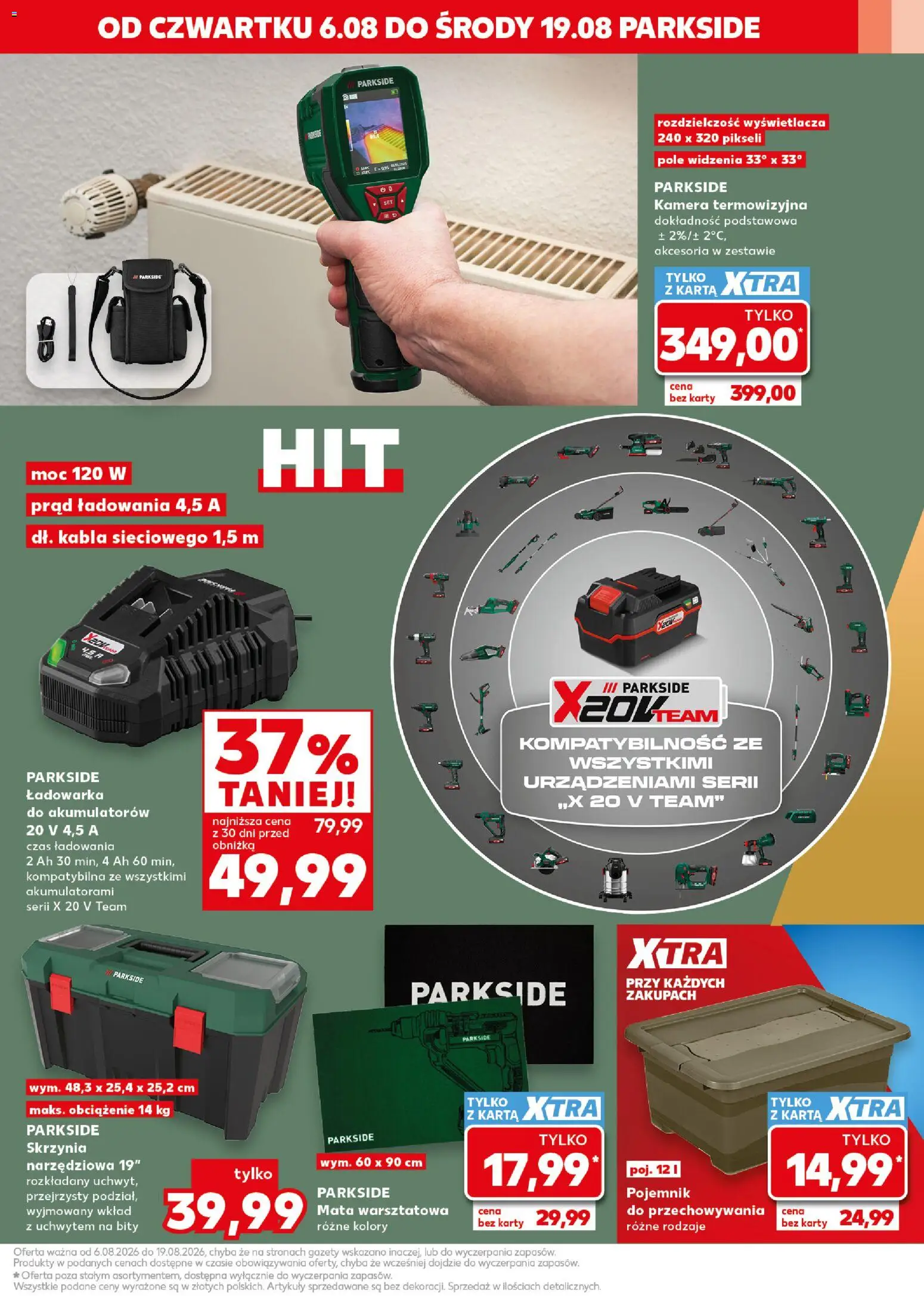 Kaufland Polsko leták - Złap okazje od 06.08.2026 | Strana: 5 | Produkty: Parkside, Kamera, Karty