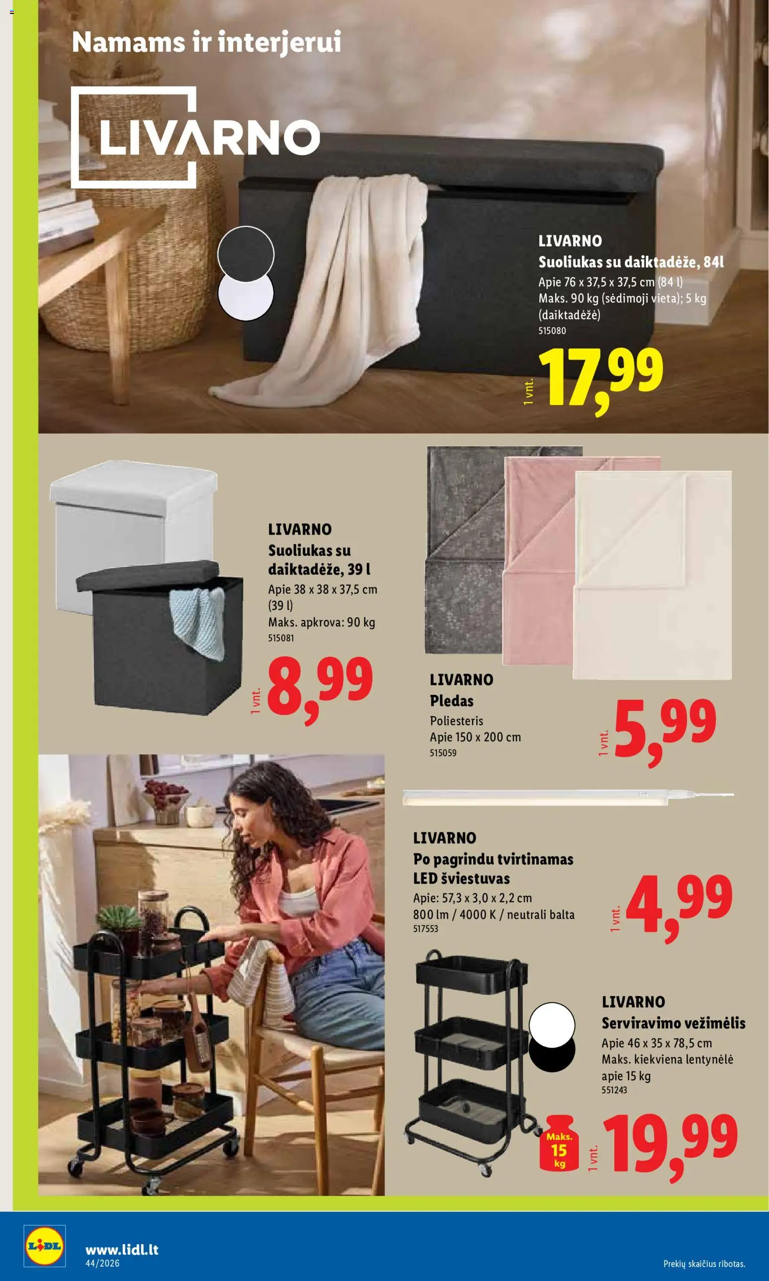LIDL akcijos nuo 2026.10.26 | Puslapis: 18 | Prekių: Pledas