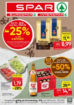 Spar - Flugblatt ab 27.08.2026 gültig