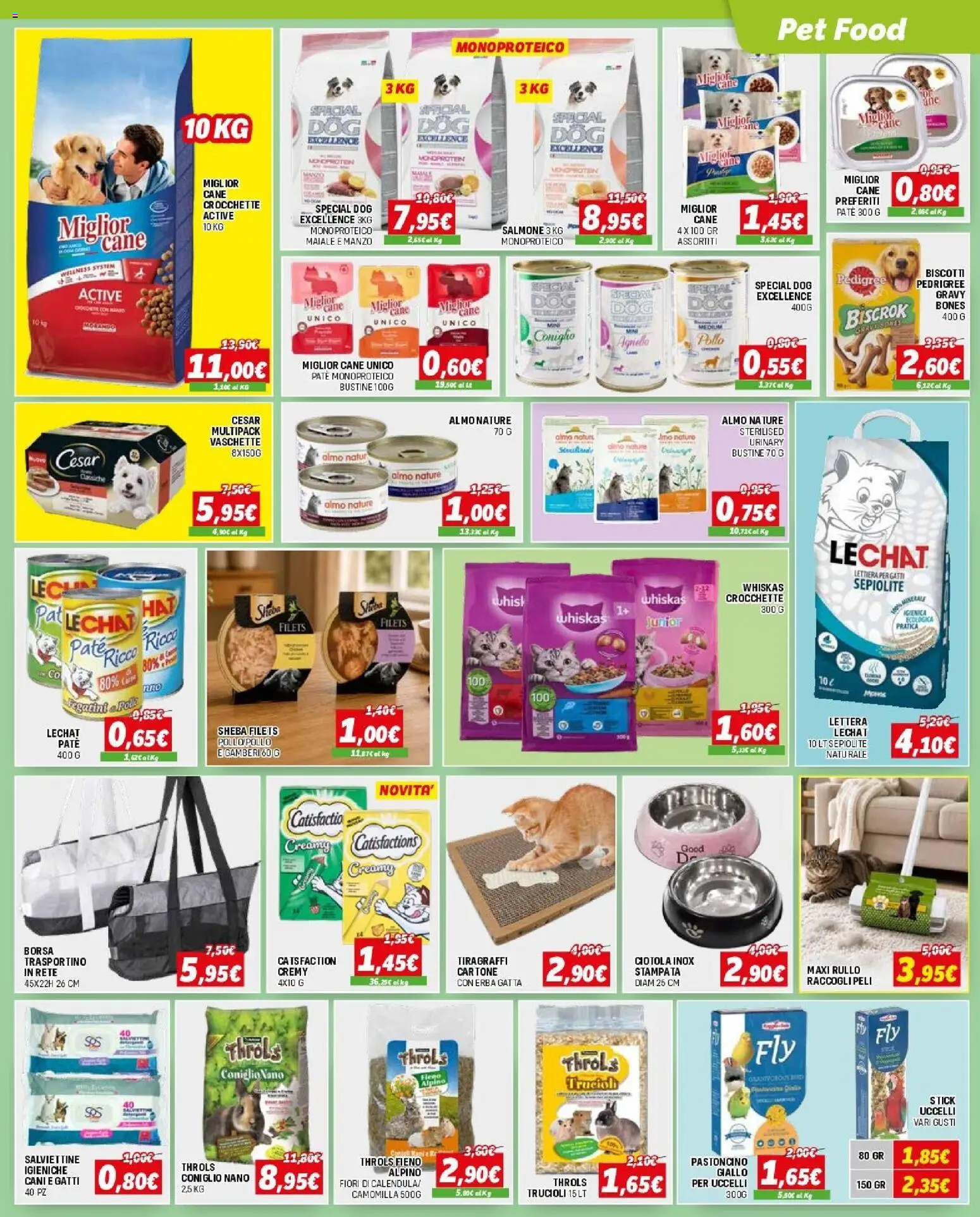 Volantino Orizzonte del 09/07/2026 | Pagina: 7 | Prodotti: Paté, Crocchette, Agnello, Vaschette