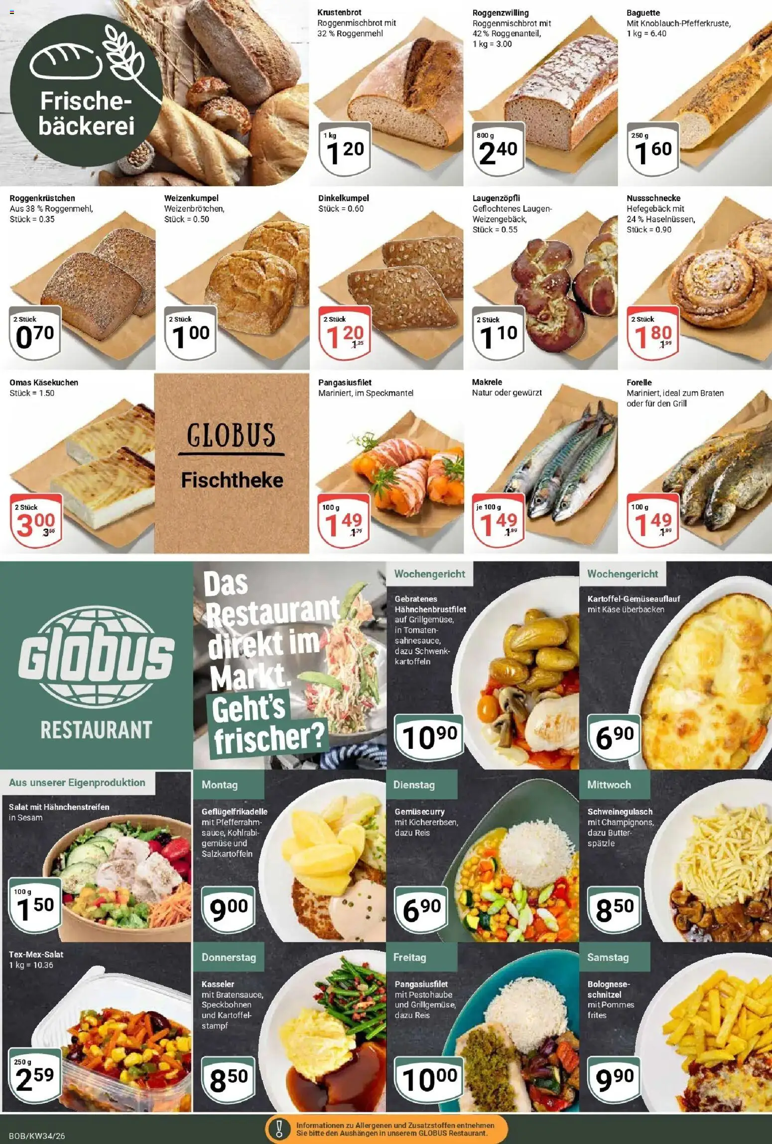 Globus Prospekt Bobenheim-Roxheim (ab 17.08.2026) » Angebote online | Seite: 8 | Produkte: Butter, Kartoffeln, Reis, Makrele