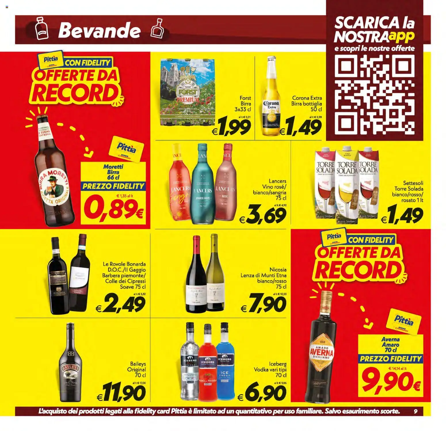 Volantino SuperConveniente del 21/08/2026 | Pagina: 9 | Prodotti: Fragole, Vino, Birra Corona, Corona Extra