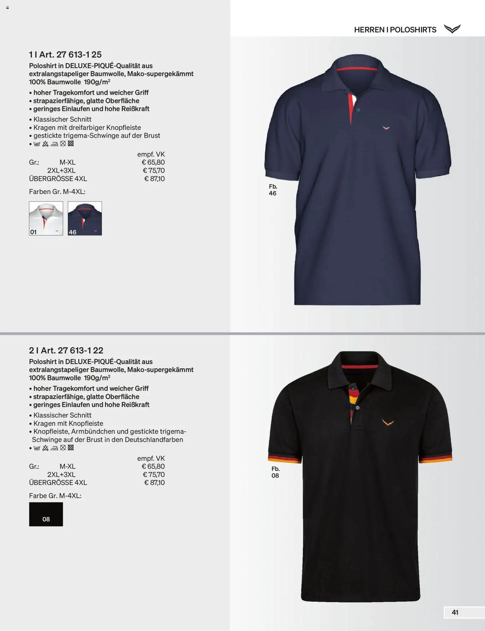Trigema Prospekt – gültig ab 01.09.2026 | Seite: 42 | Produkte: Poloshirt