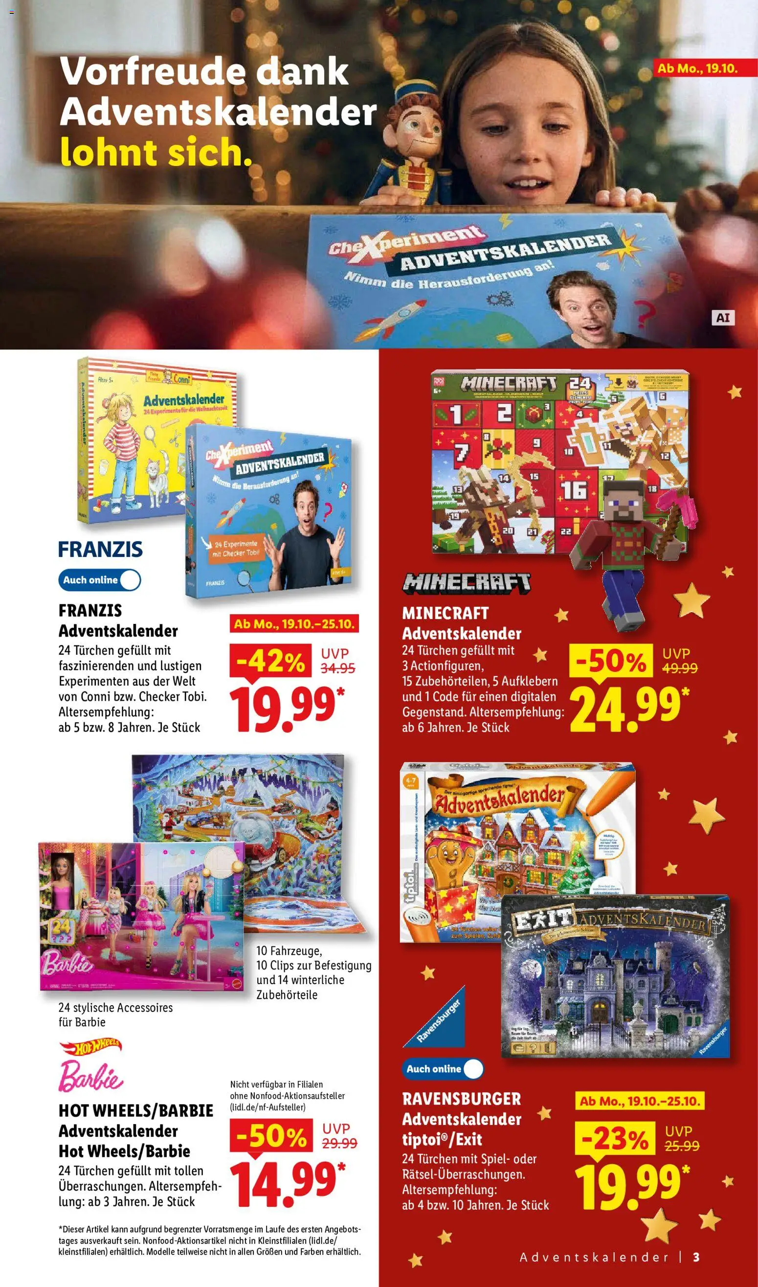 Lidl Německo leták - Spielwarenmagazin 2026 od 19.10.2026 | Strana: 3
