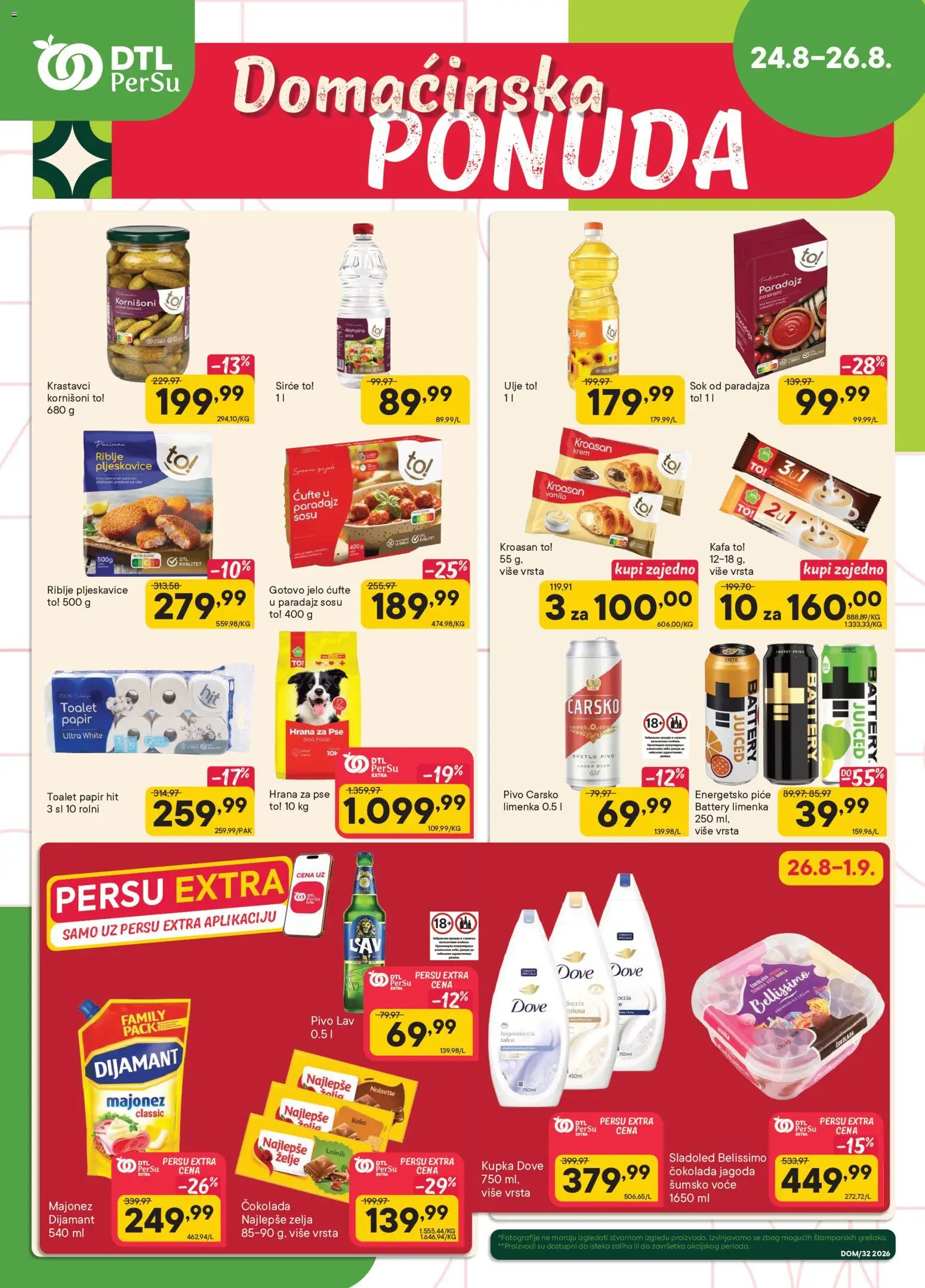 PerSu katalog - važi od 24.08.2026 | Strana: 1 | Proizvode: Hrana za pse, Šumsko voće, Kornišoni, Kafa