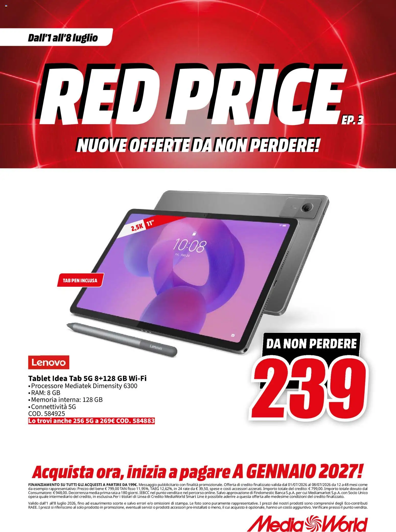 Volantino Media World del 01/07/2026 | Pagina: 20
