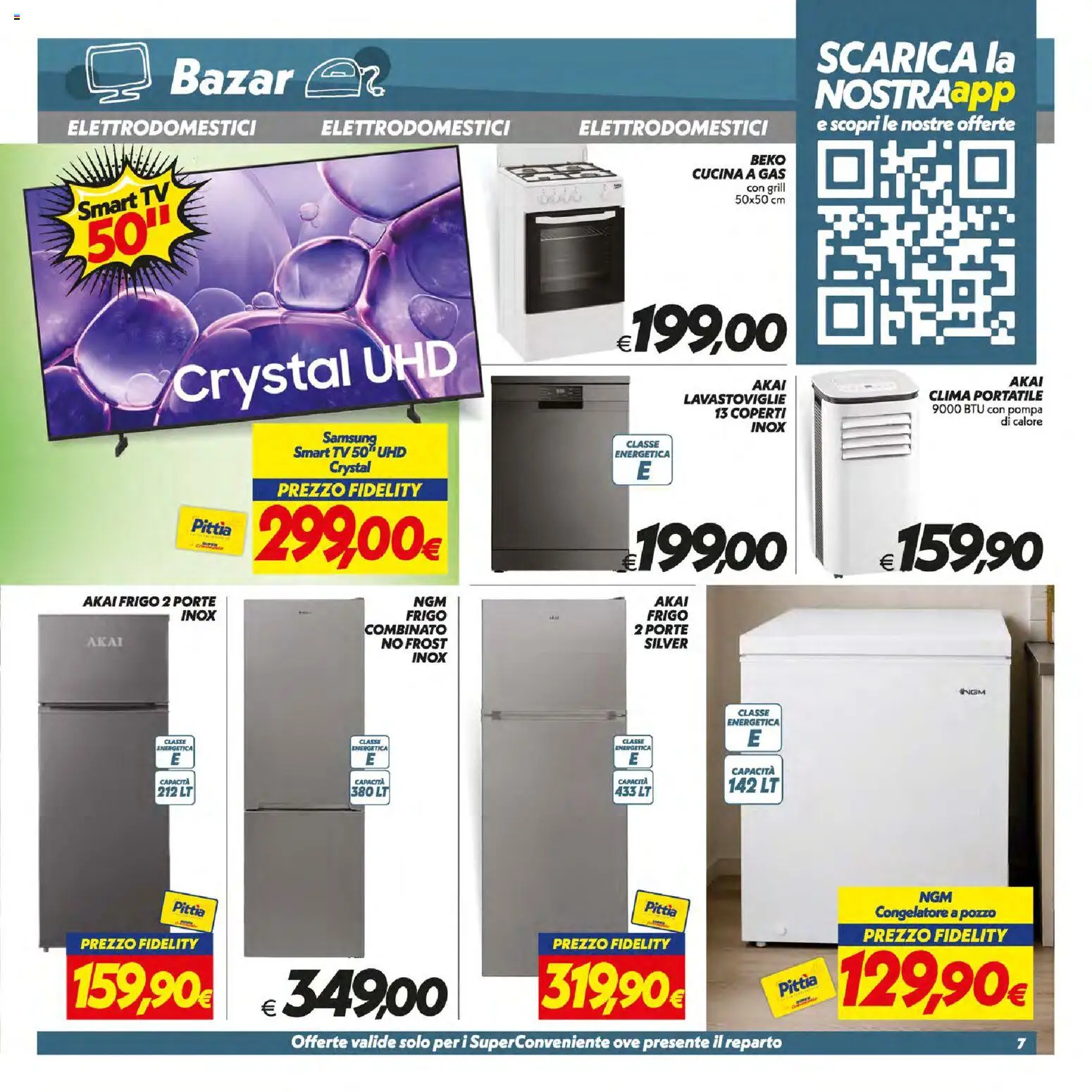 Volantino SuperConveniente del 09/07/2026 | Pagina: 40 | Prodotti: smart TV, Lavastoviglie, TV, Samsung