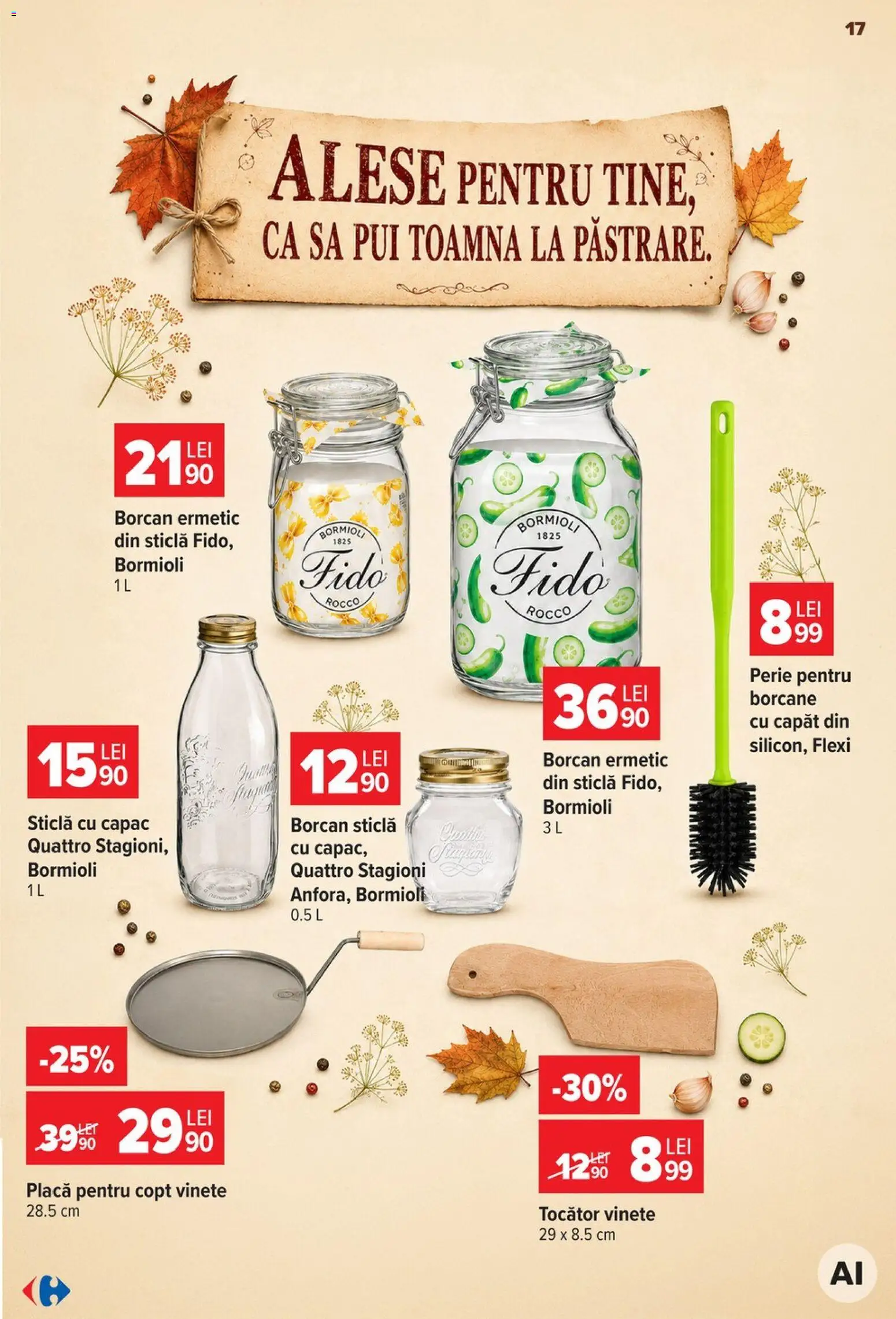 Noul catalog Carrefour – valabil de la 19.08.2026 | Pagină: 17 | Produse: Pui, Perie, Borcan, Tocător