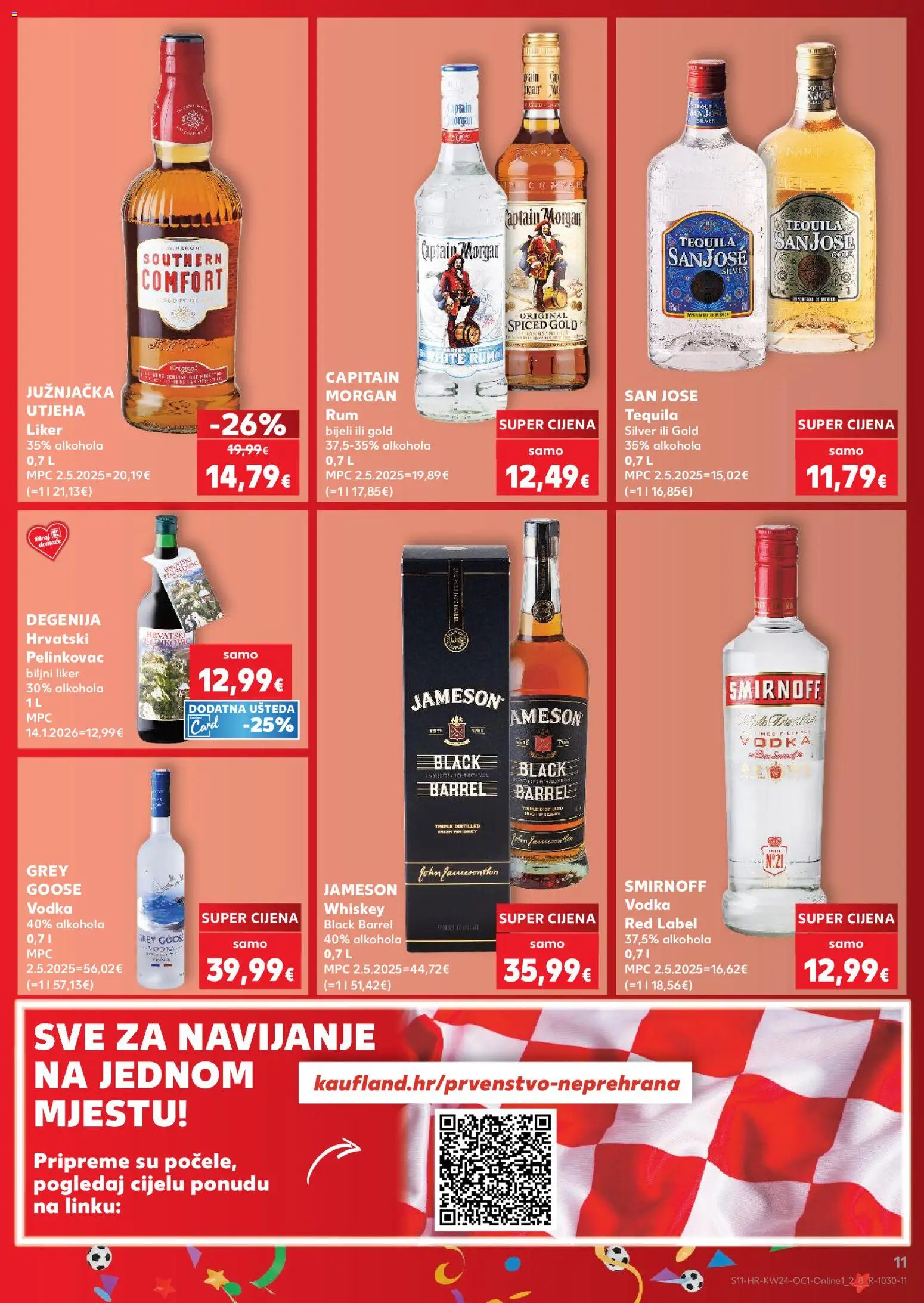 Kaufland katalog | vrijedi od 10.06.2026 | Stranica: 11 | Proizvodi: Jameson, Liker, Rum, Vodka