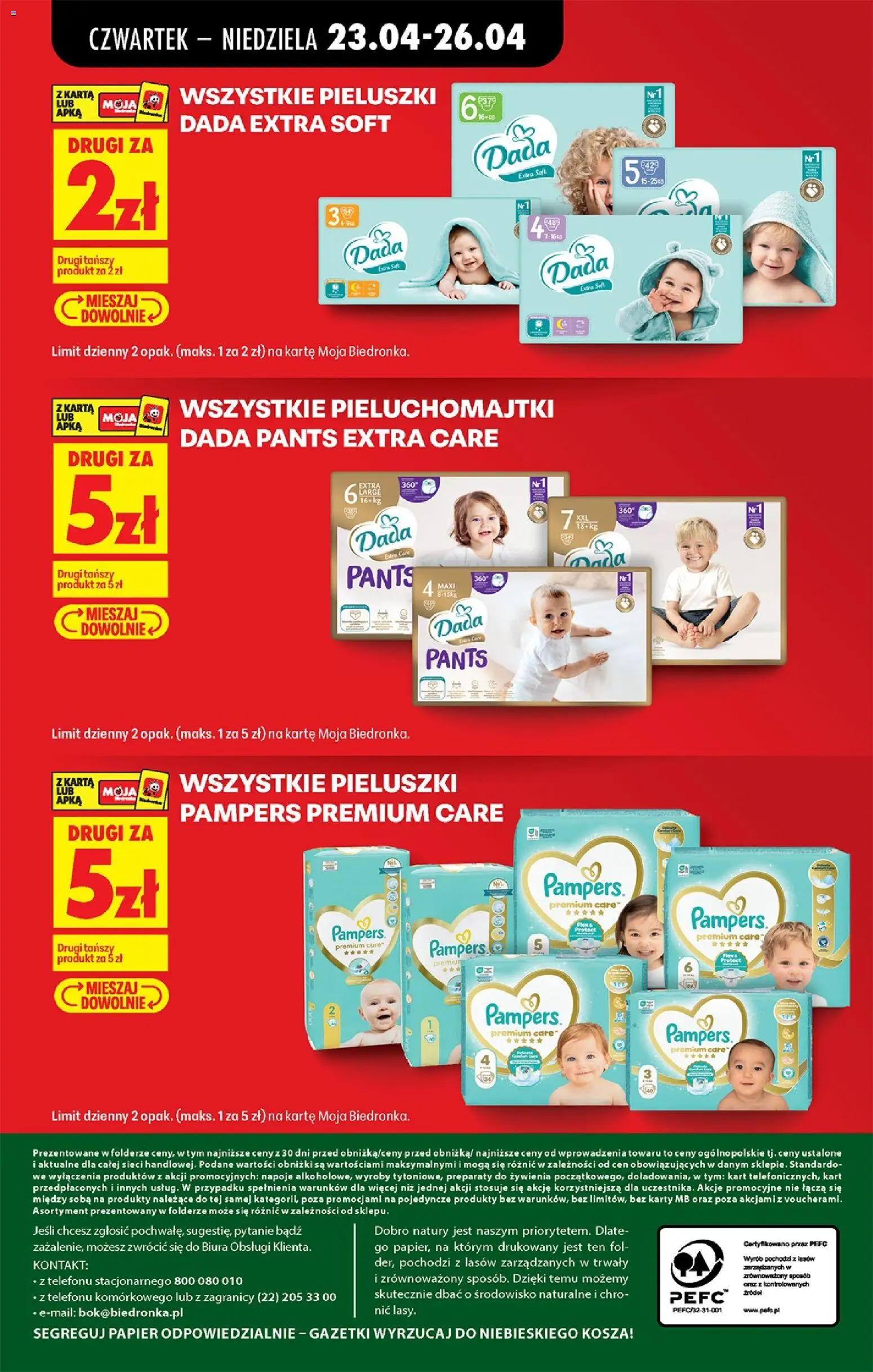 Biedronka gazetka od czwartku od 23.04.2026 | Strona: 94 | Produkty: Karta, Napoje, Pampers, Ser