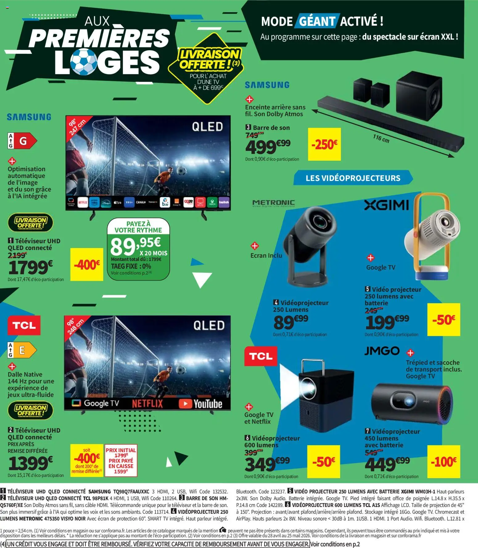{H1} | Page: 4 | Produits: Enceinte, Barre de son, Chromecast, Télécommande