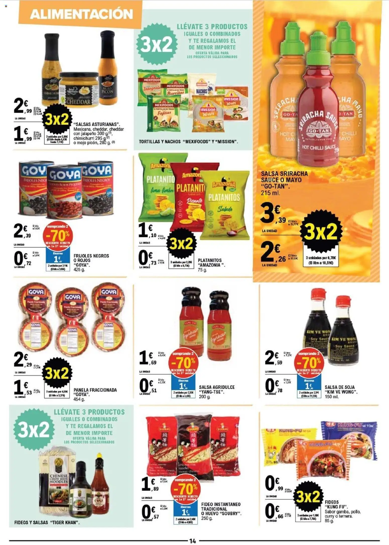 E.Leclerc Vitoria │ válido desde el 10.06.2026 | Página: 14 | Productos: Καλτσάκια μισά, Fideos, Té