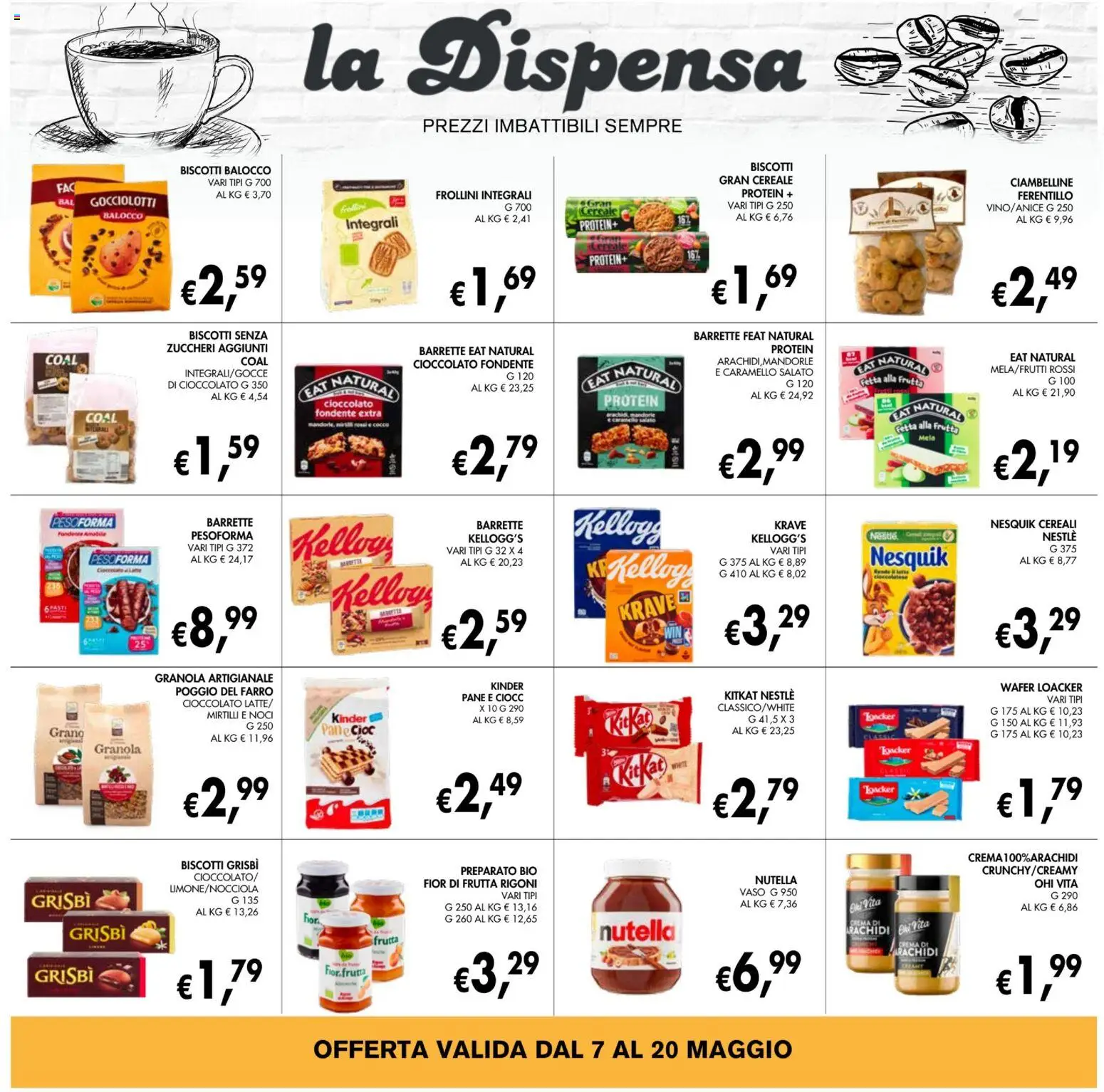 Volantino Coal del 07.05.2026 | Pagina: 18 | Prodotti: Pane, Frutta, Noci, Mirtilli