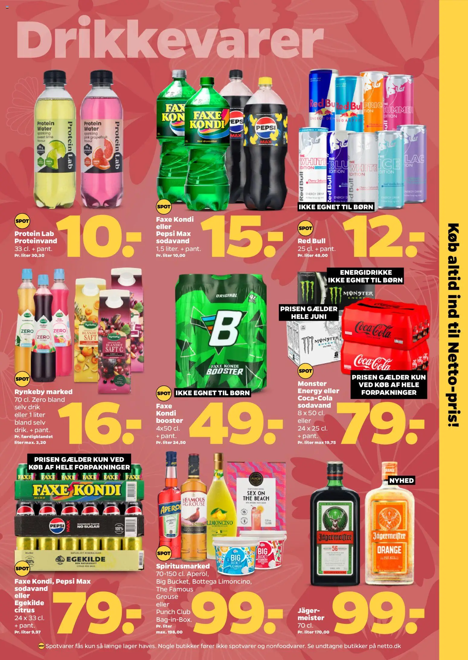 Netto tilbudsavis – gyldig fra 13.06.2026 | Side: 22 | Produkter: Coca Cola Zero, Sodavand, Faxe Kondi, Pepsi