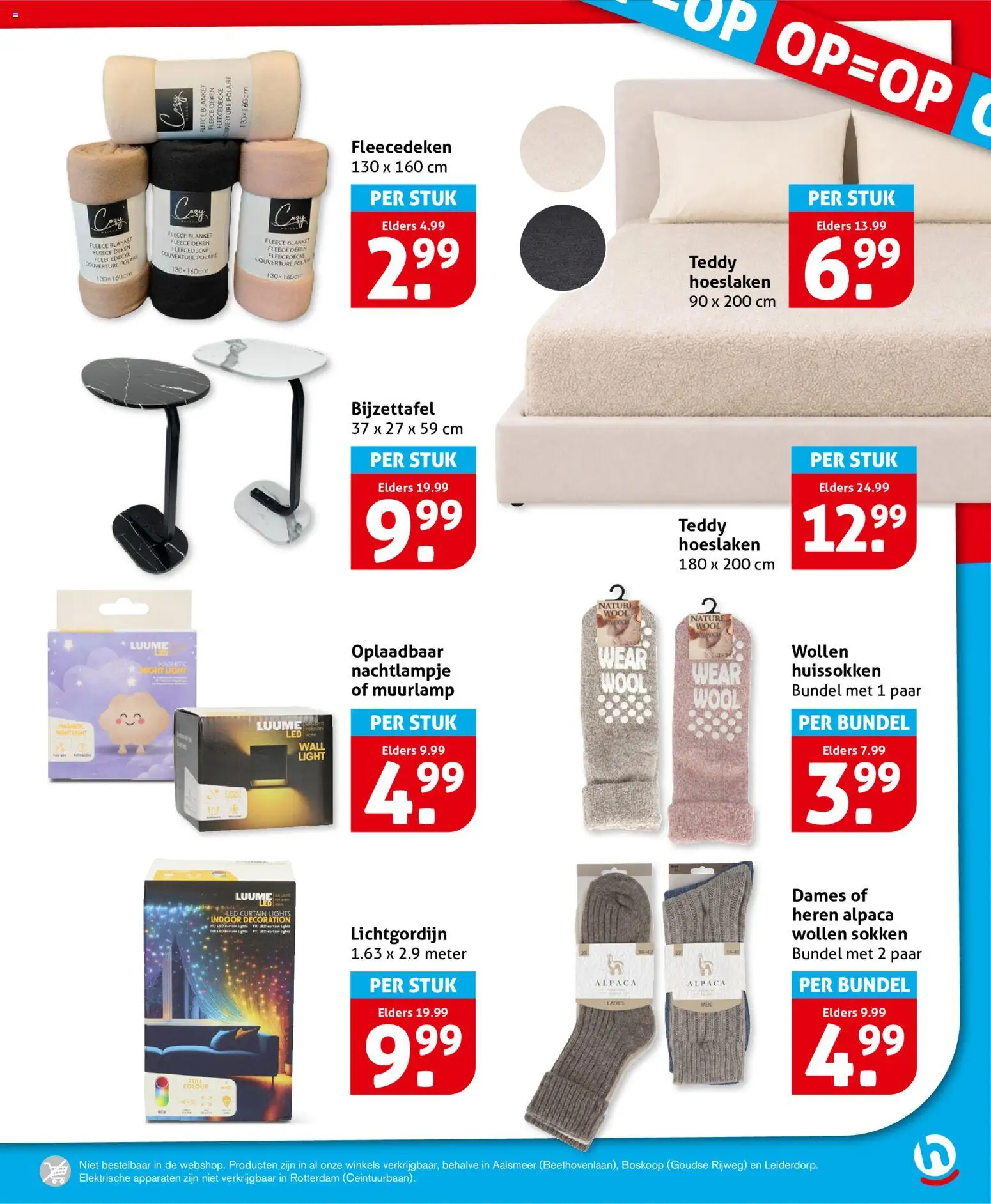 {H1} | Pagina: 27 | Producten: Sokken, Deken, Hoeslaken