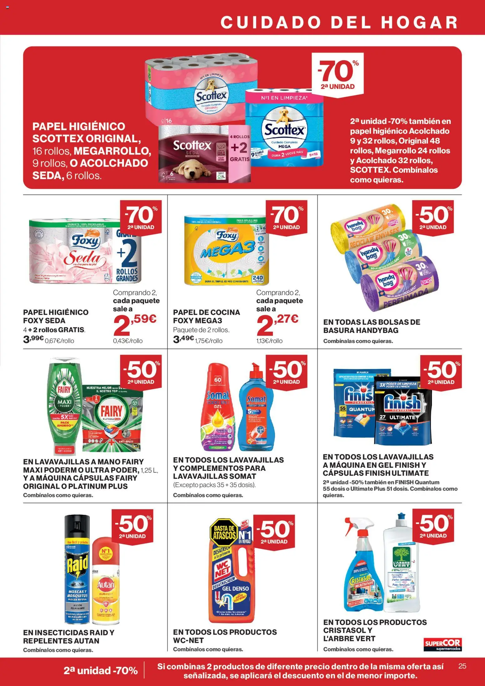 Supercor folleto │ válido desde el 16/07/2026 | Página: 25 | Productos: Lima, Papel higienico, Cocina, Lavavajillas