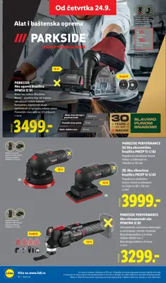 PARKSIDE Aku ugaona brusilica PPWSA 12 B1, Motor bez četkica (Brushless Motor) – posebno dug vek trajanja – optimizovan za upotrebu jednom rukom Kompaktan, ergonomski dizajn – Promenljiv smer rada sa LED prikazom - pregled Lidl kataloga - važi od 24.09.2026 | Strana: 74